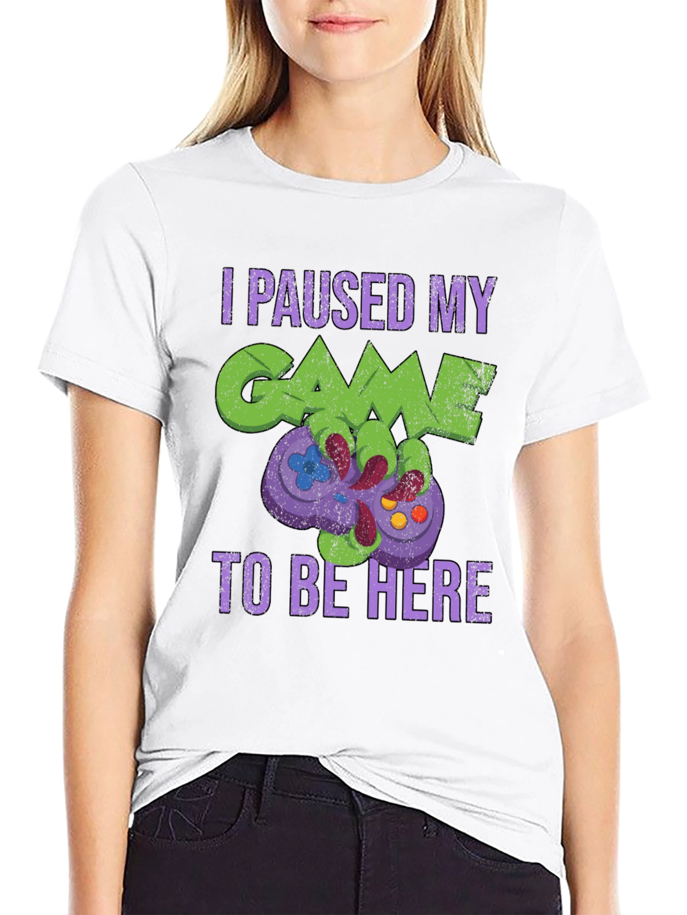 Gamer T-Shirt: Paused My Game to Be Here
