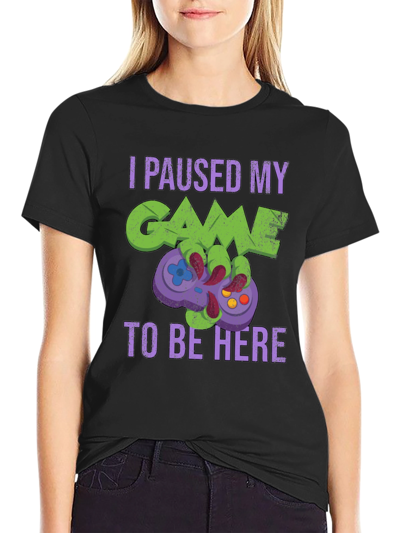 Gamer T-Shirt: Paused My Game to Be Here