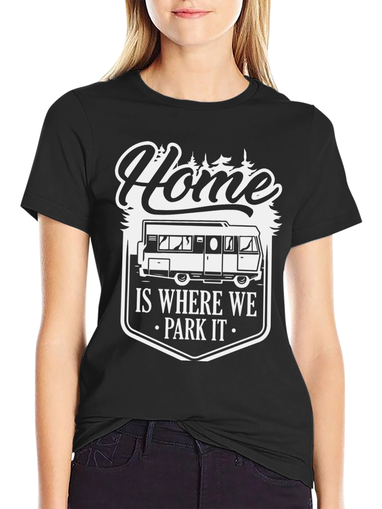Home is Where We Park It RV Camping T-Shirt