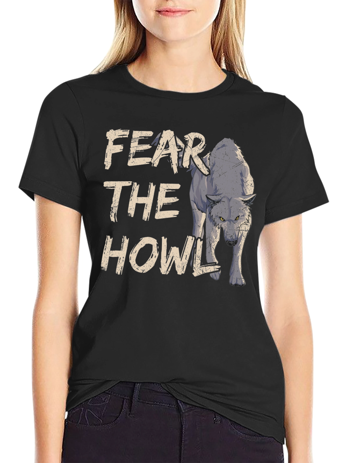 Fear the Howl Graphic Tee - Mens Black T-Shirt