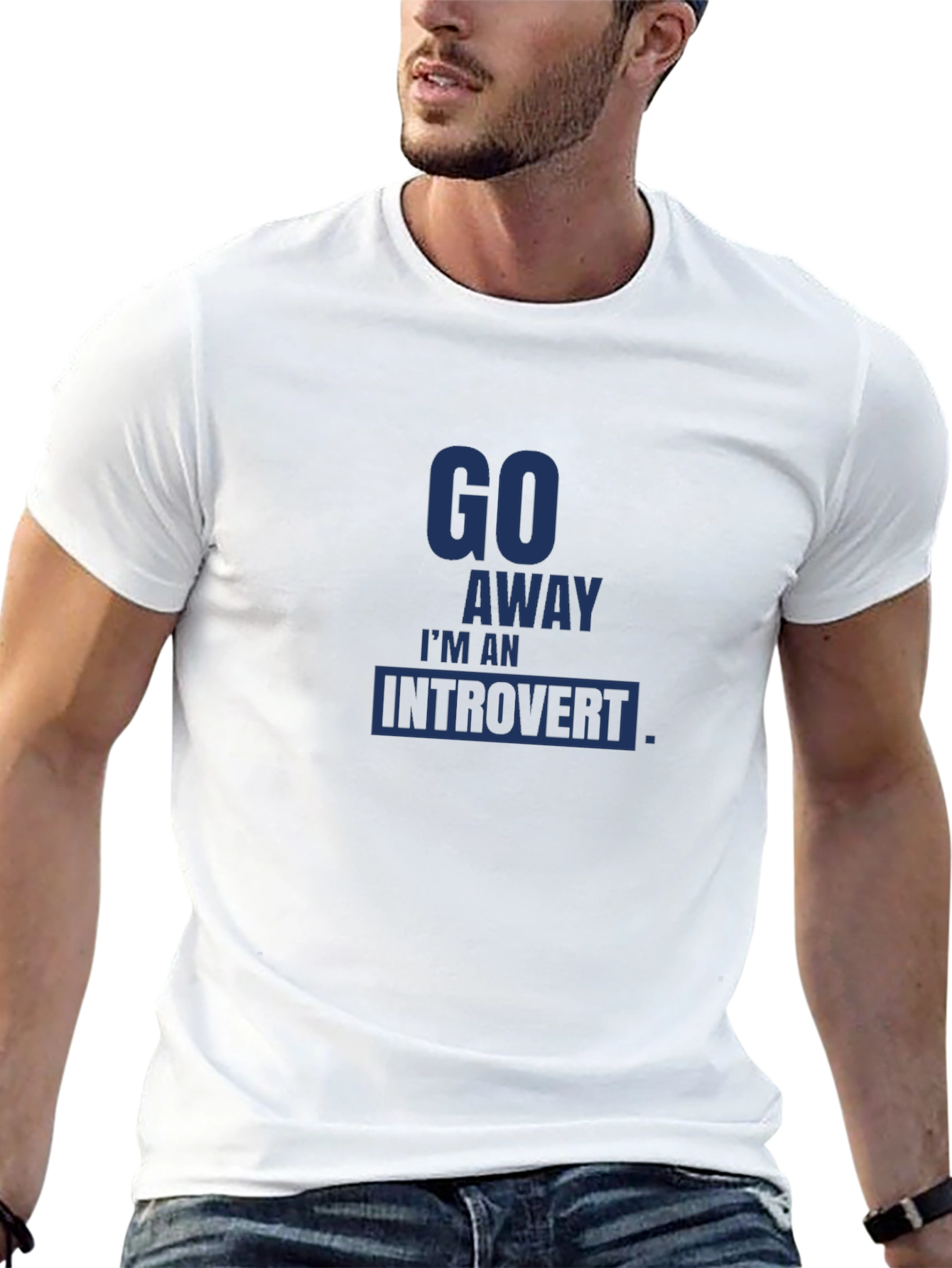 Introvert Statement Tee - Go Away Im An Introvert