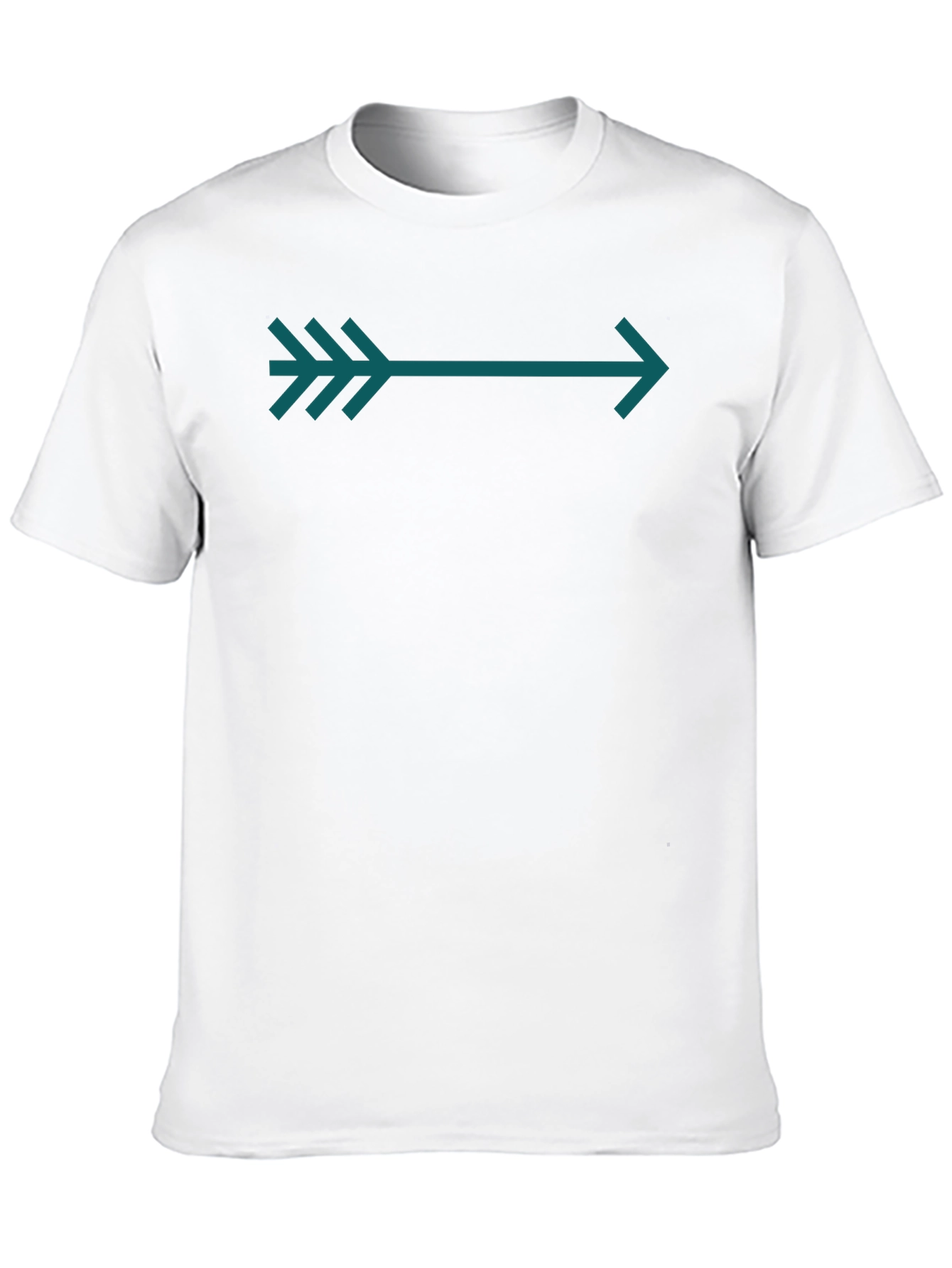 Arrow Graphic Tee - Teal on Black