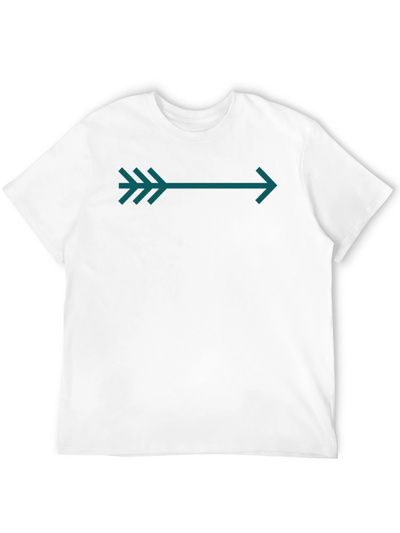 Arrow Graphic Tee - Teal on Black