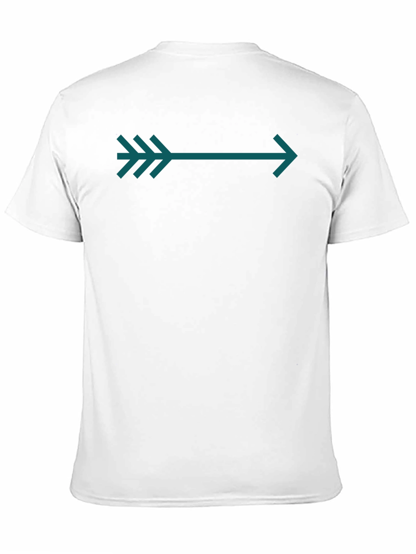 Arrow Graphic Tee - Teal on Black