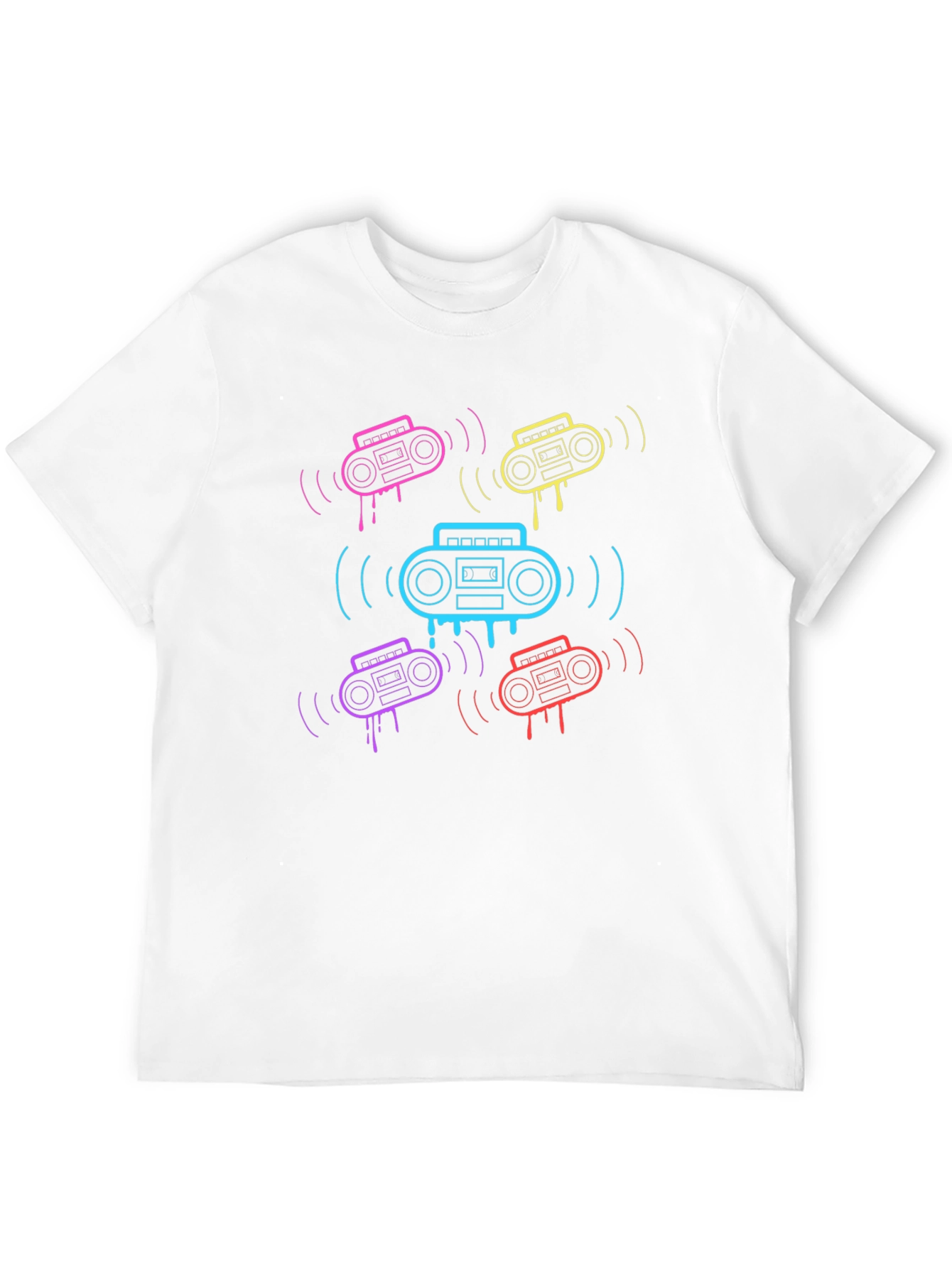Retro Boombox Graphic T-Shirt