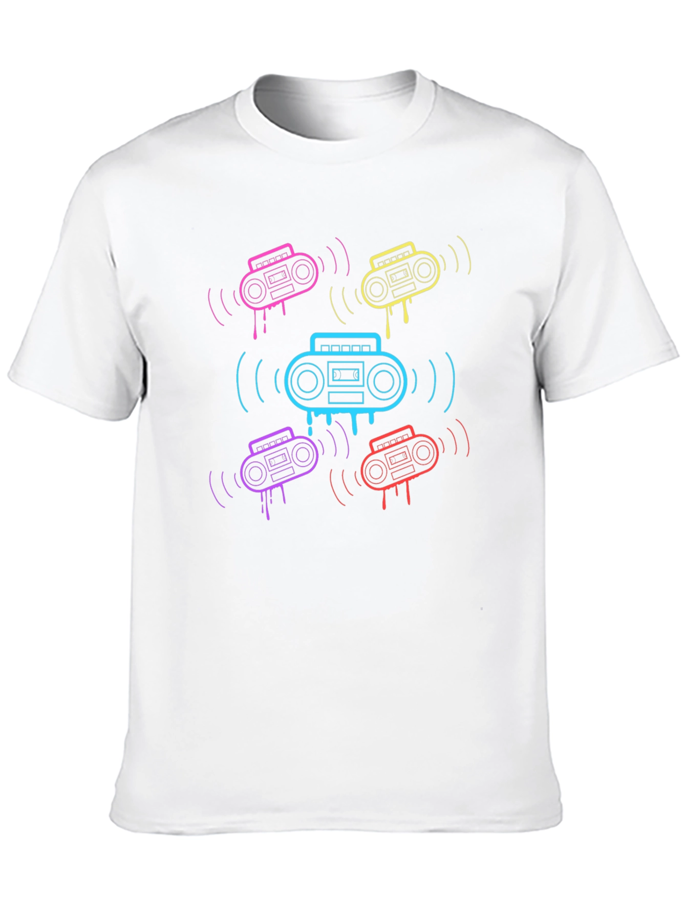 Retro Boombox Graphic T-Shirt