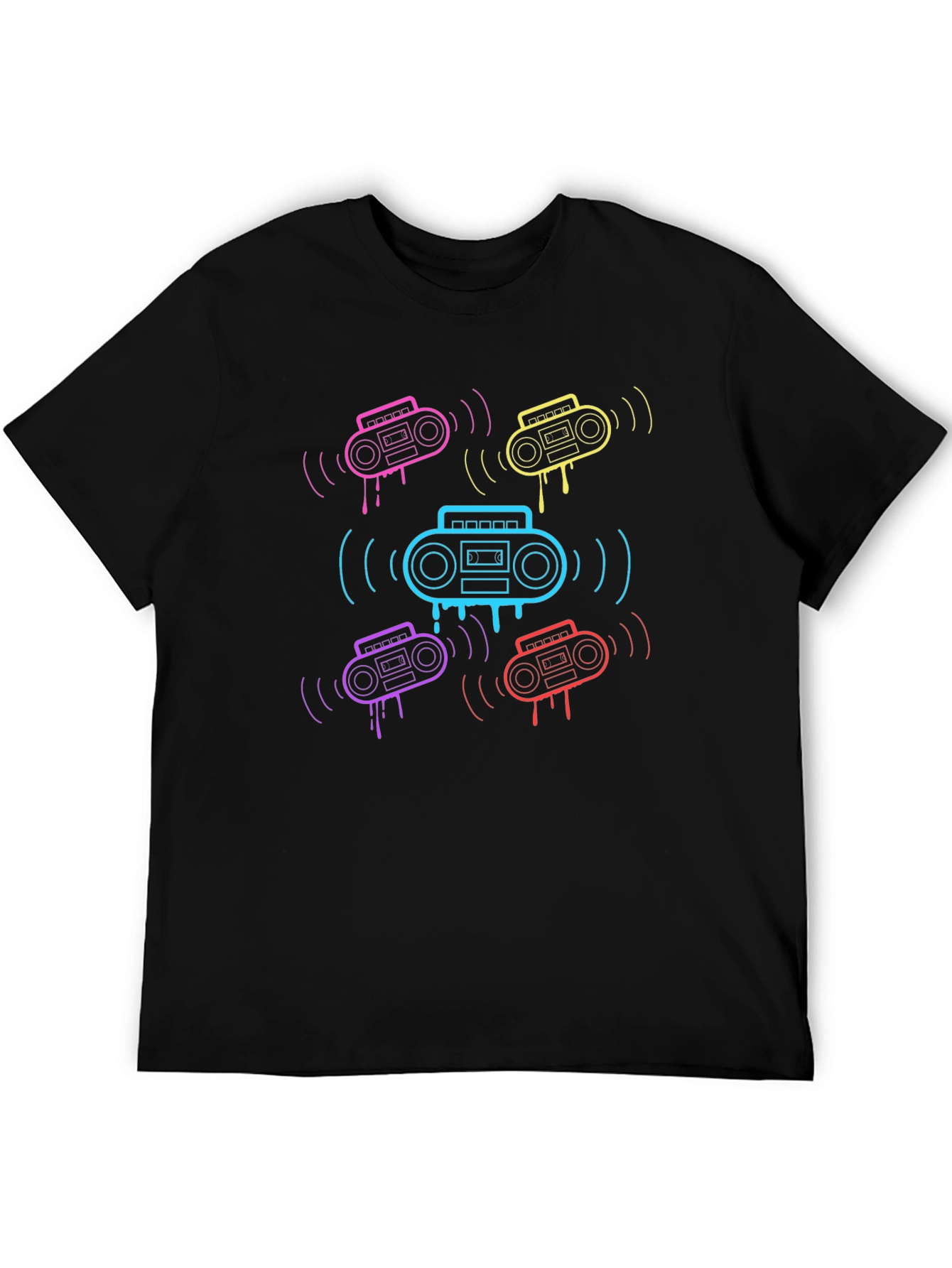 Retro Boombox Graphic T-Shirt