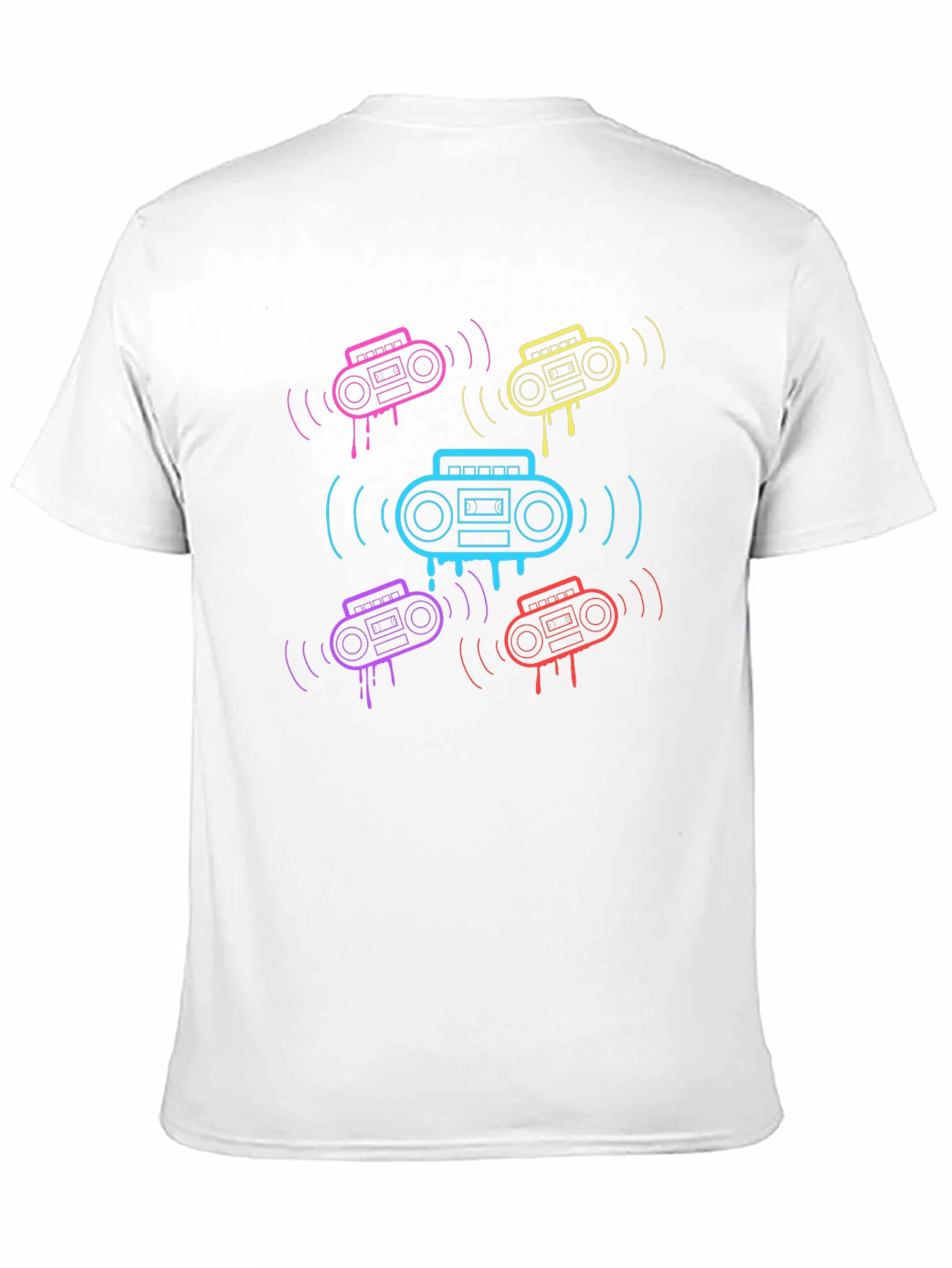 Retro Boombox Graphic T-Shirt