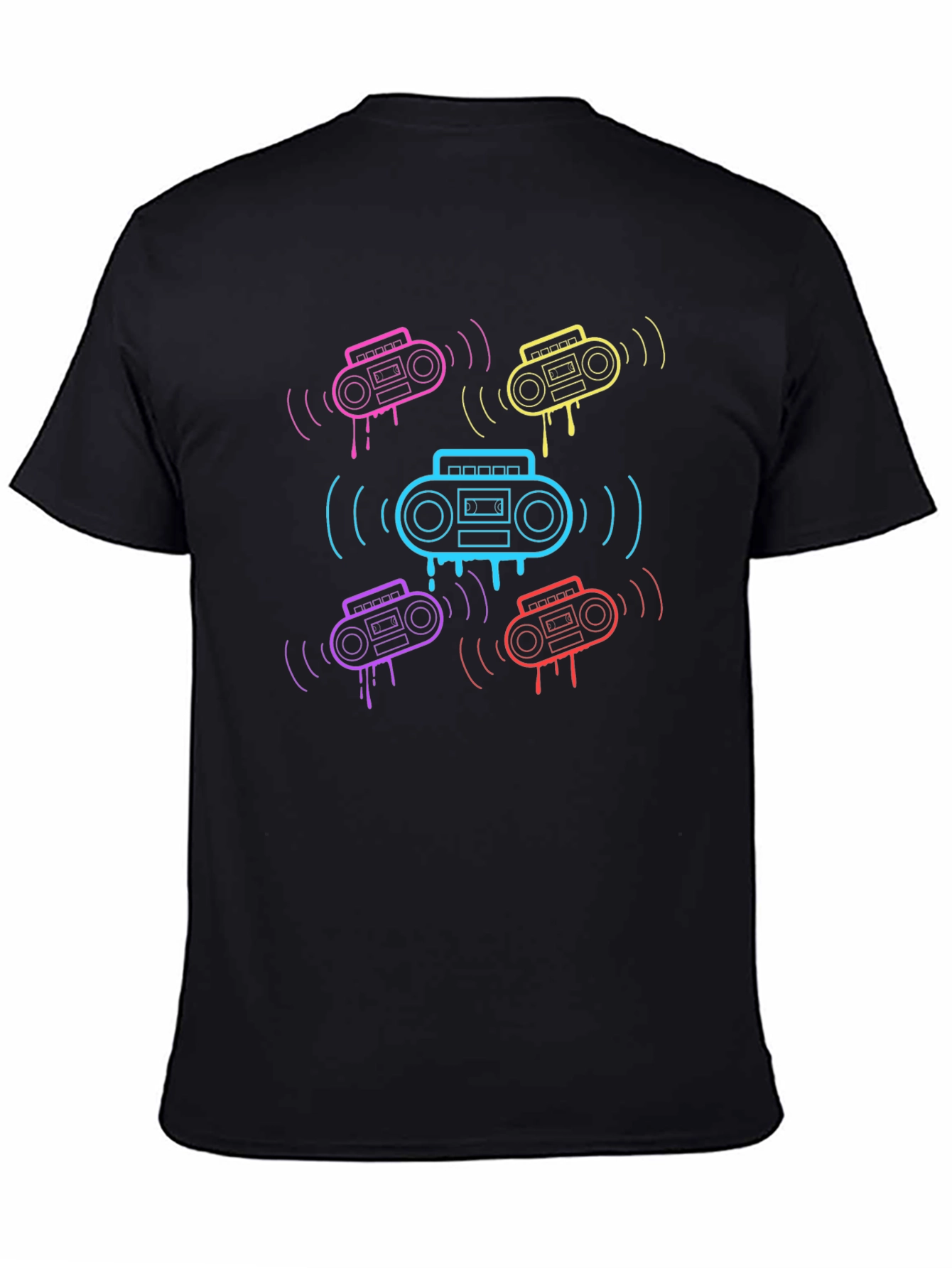 Retro Boombox Graphic T-Shirt