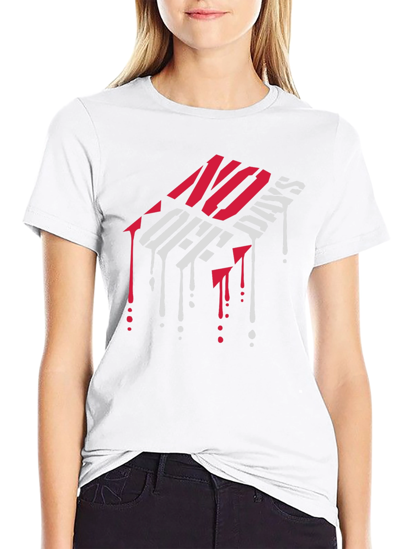 No Off Days Graphic Tee - Black Cotton T-Shirt