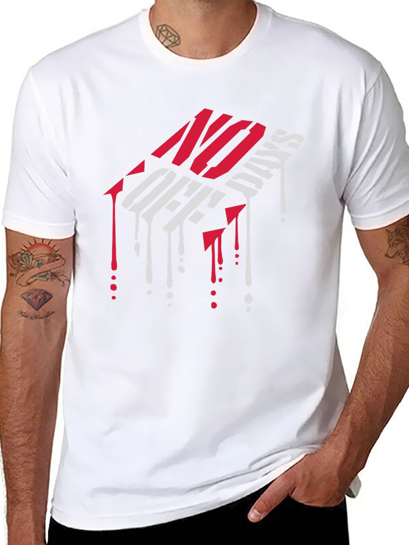 No Off Days Graphic Tee - Black Cotton T-Shirt