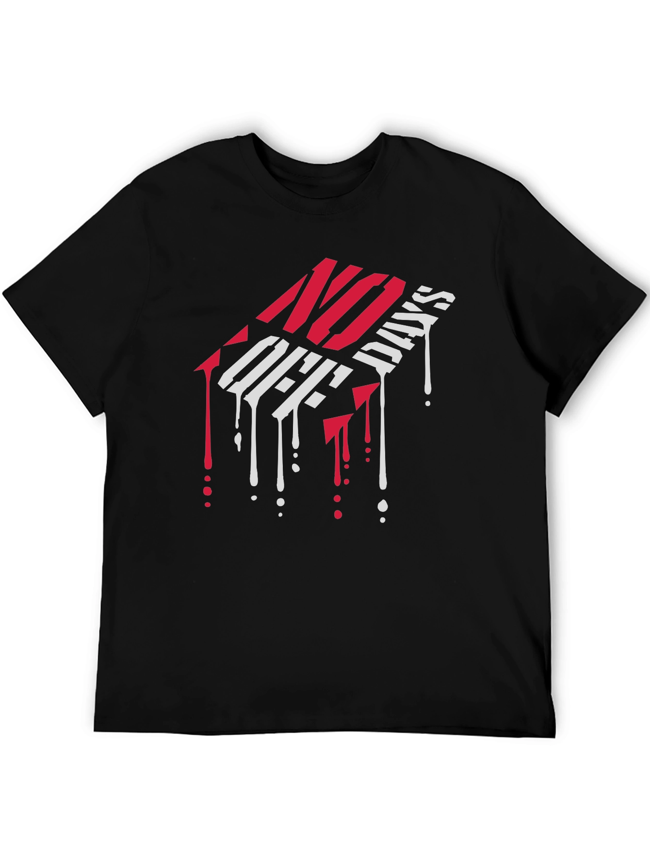No Off Days Graphic Tee - Black Cotton T-Shirt