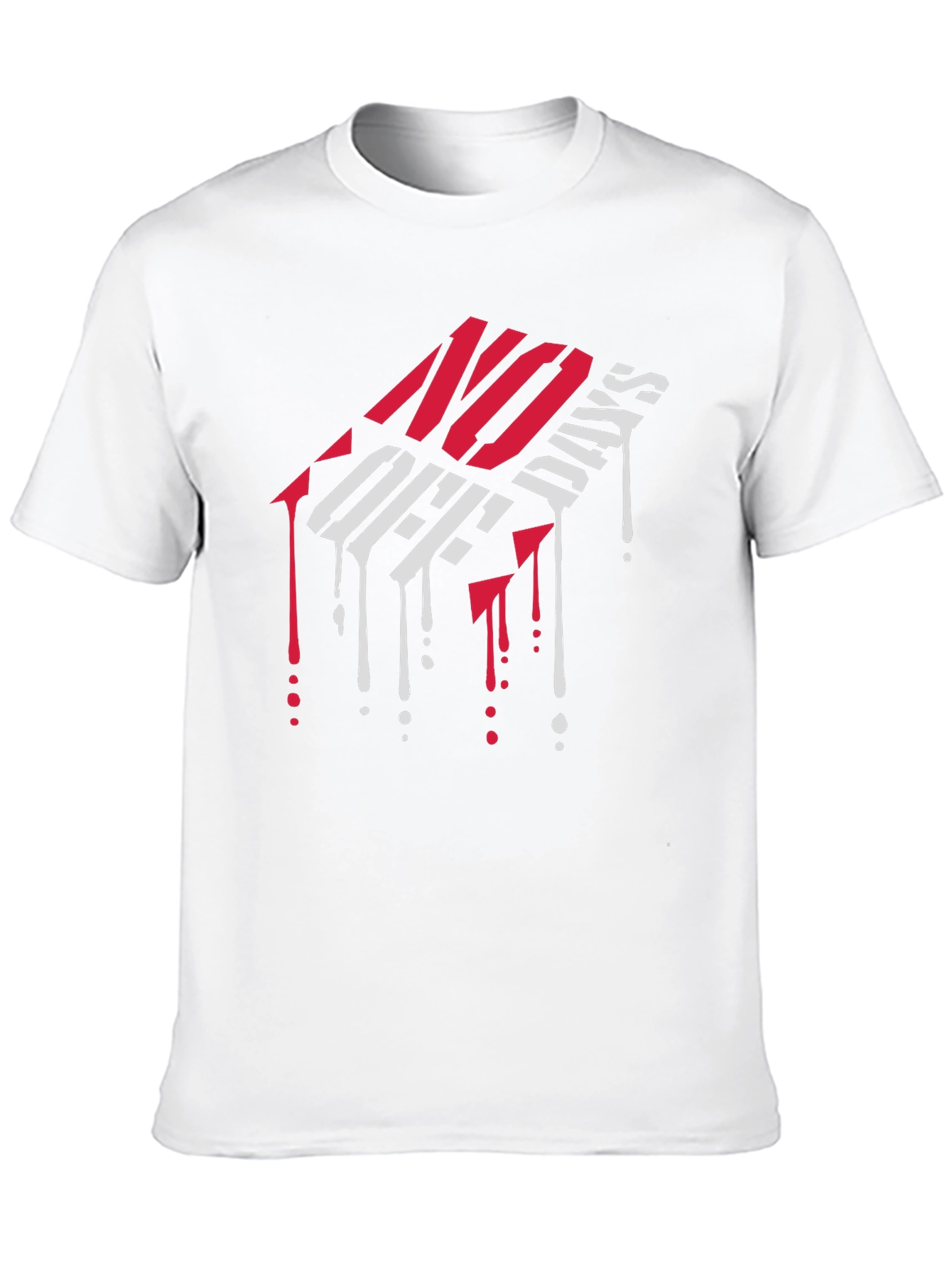 No Off Days Graphic Tee - Black Cotton T-Shirt