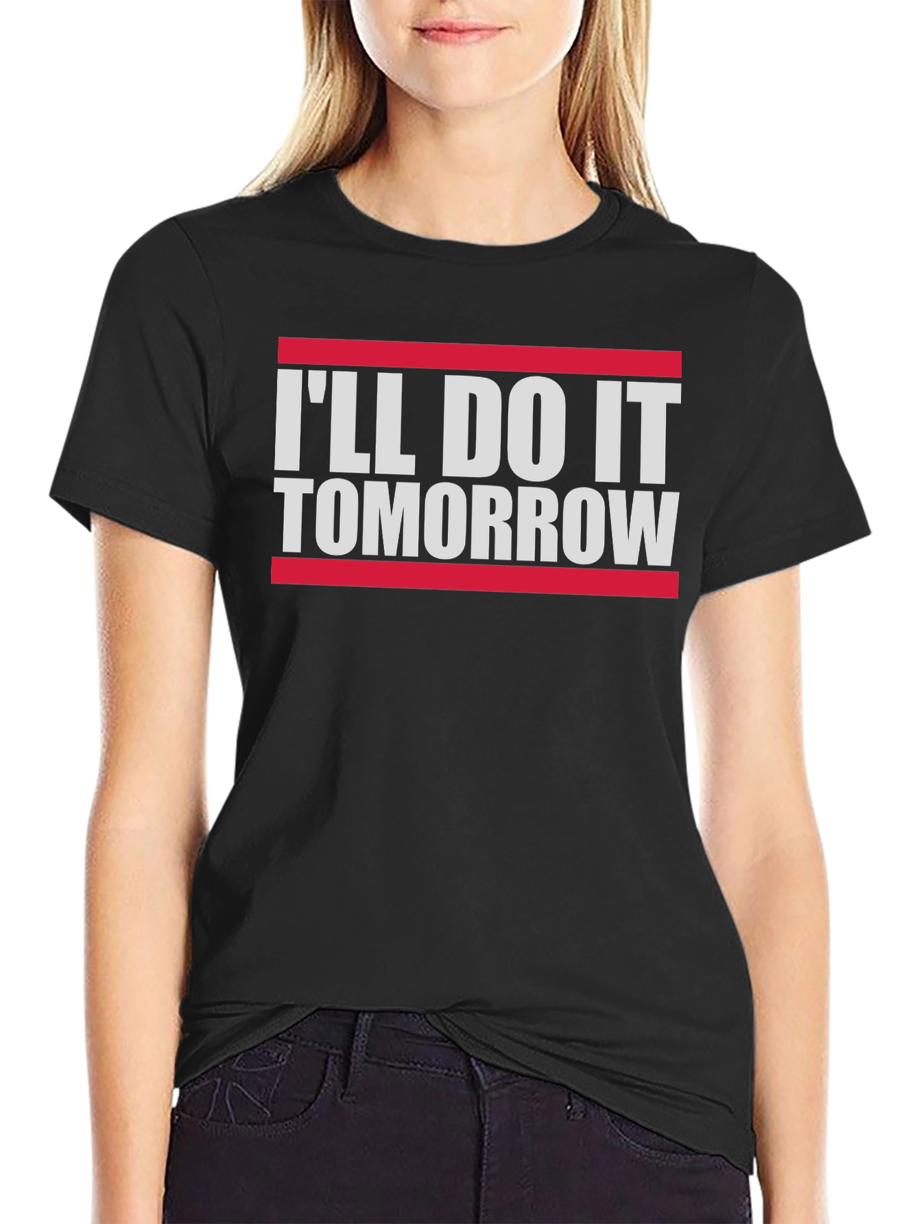 Funny Ill Do It Tomorrow Slogan Tee
