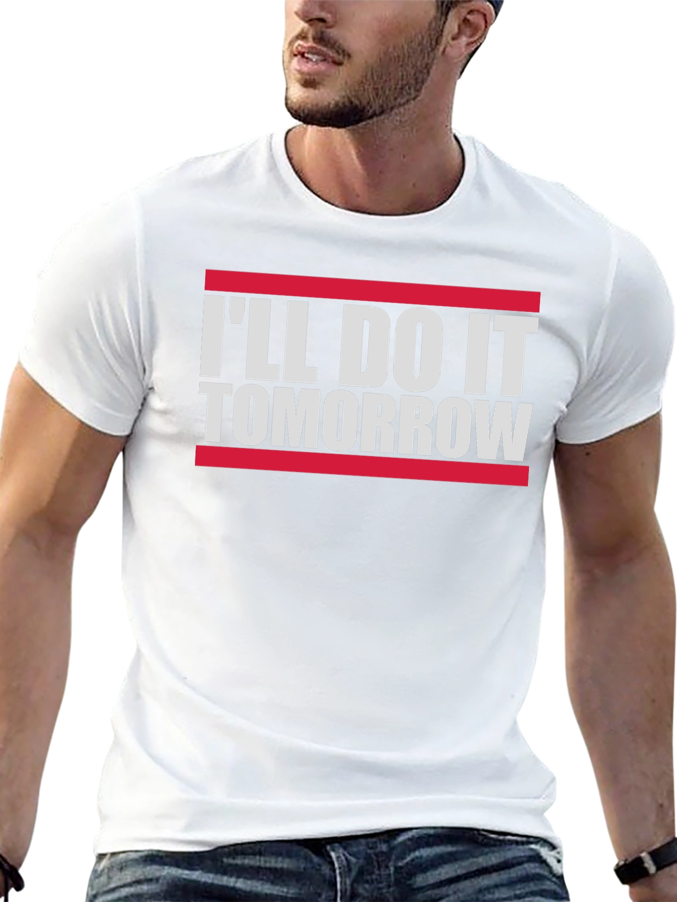 Funny Ill Do It Tomorrow Slogan Tee