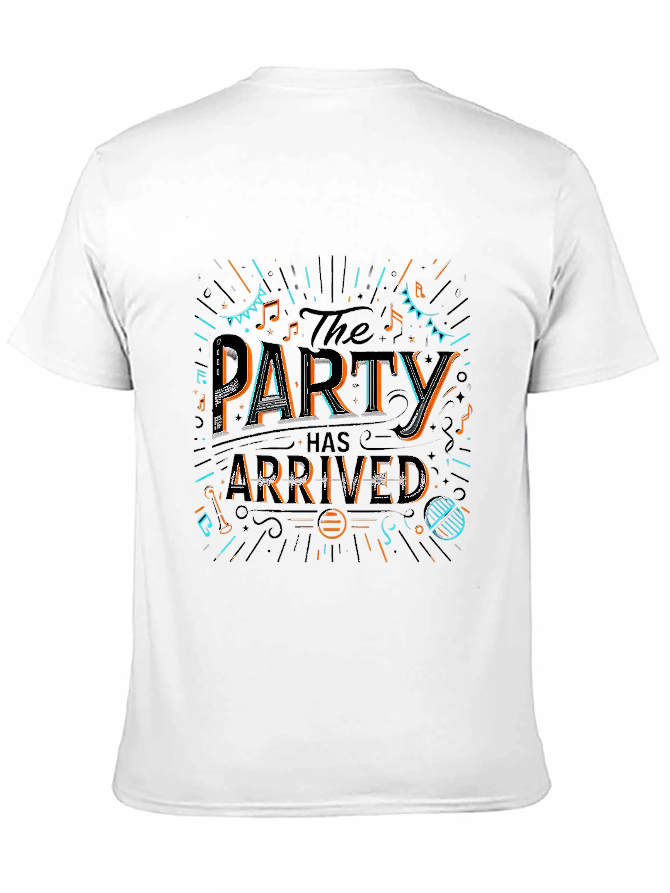 Party Has Arrived Graphic T-Shirt - Black