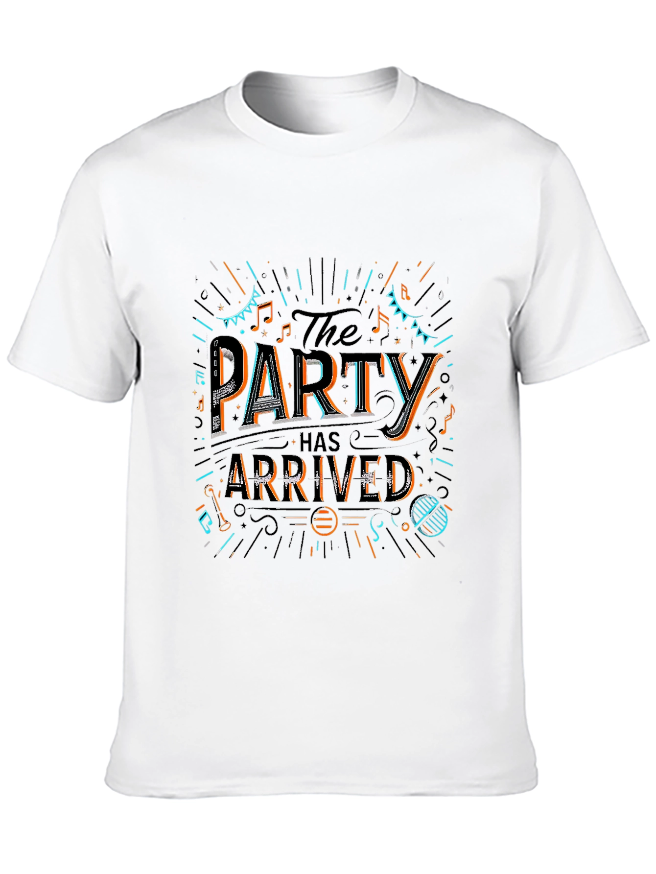 Party Has Arrived Graphic T-Shirt - Black
