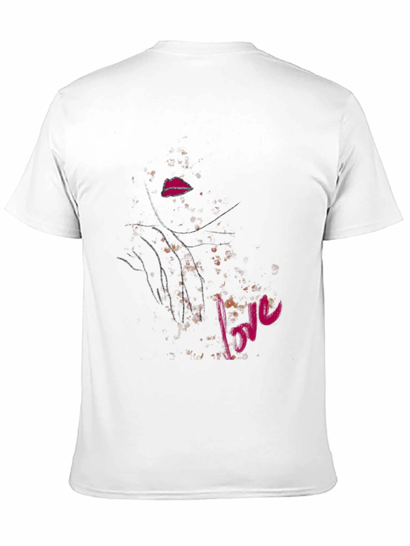 Love Lips Graphic Tee - Stylish Black Cotton T-Shirt