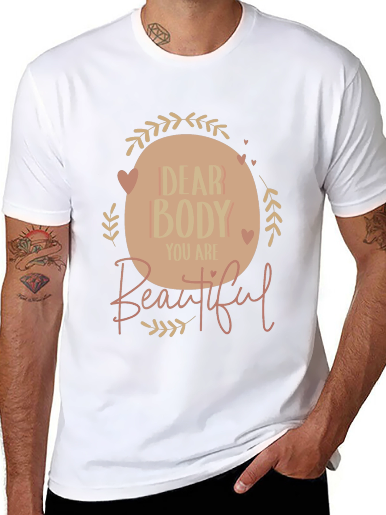 Dear Body Graphic Tee - Positive Affirmation Shirt