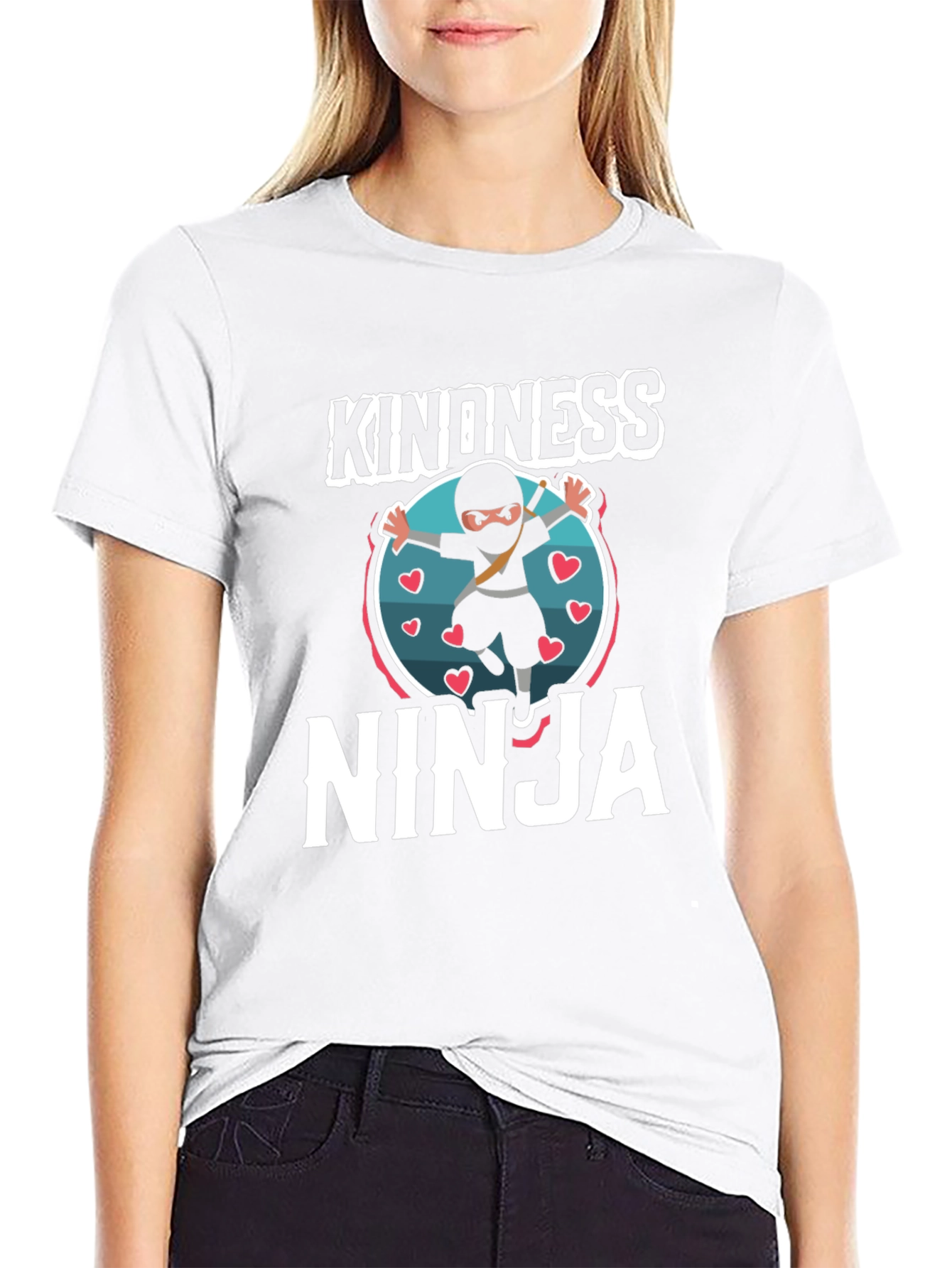 Kindness Ninja T-Shirt -  Comfortable Crew Neck Tee