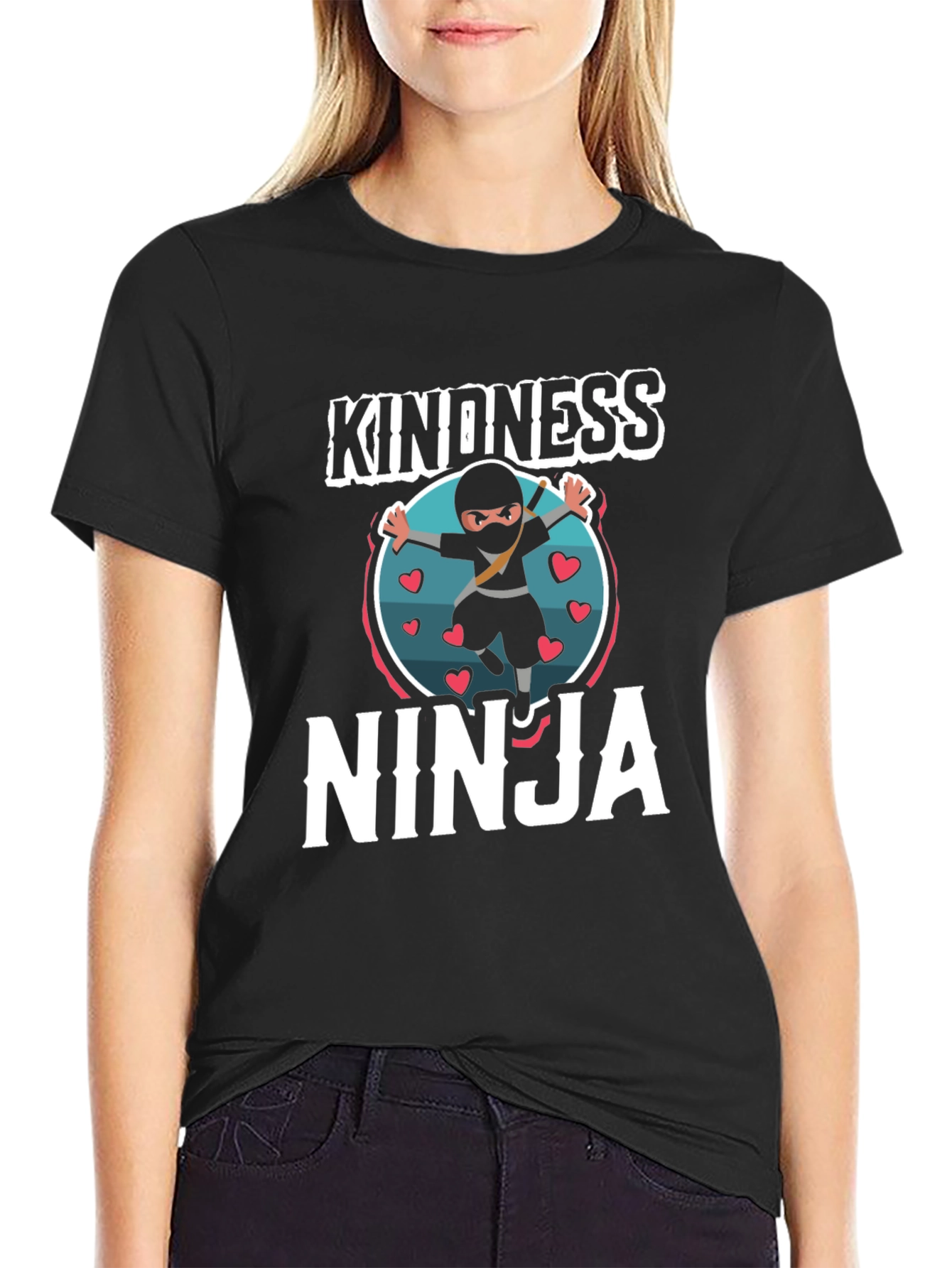 Kindness Ninja T-Shirt -  Comfortable Crew Neck Tee