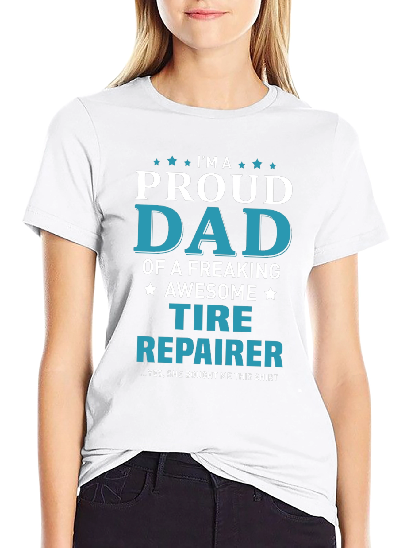 Proud Dad Tire Repairer T-Shirt