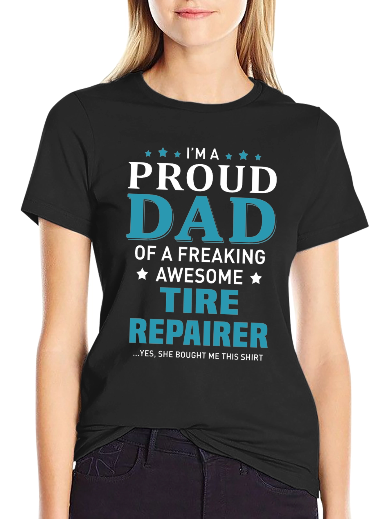 Proud Dad Tire Repairer T-Shirt