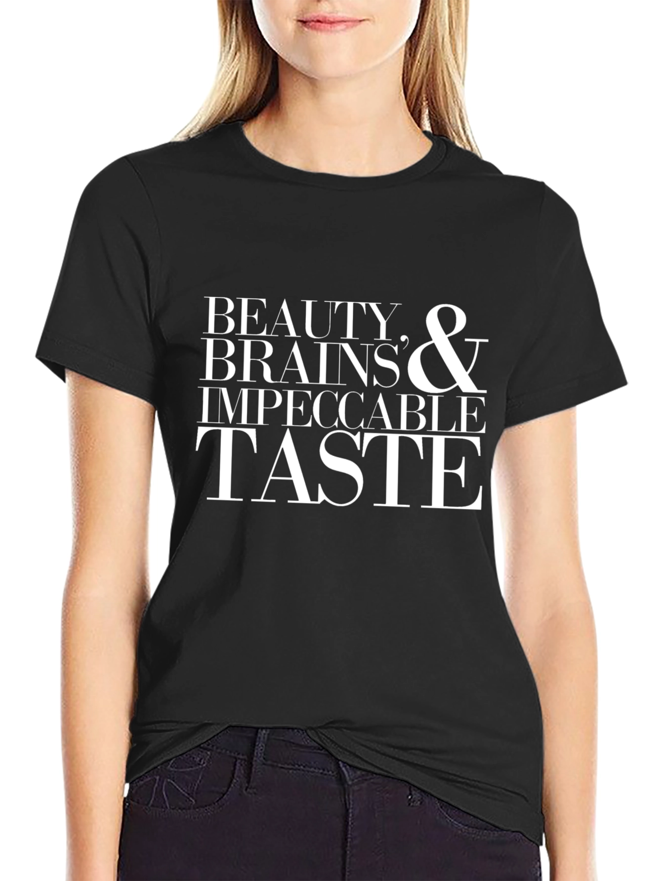 Beauty Brains Impeccable Taste Graphic Tee