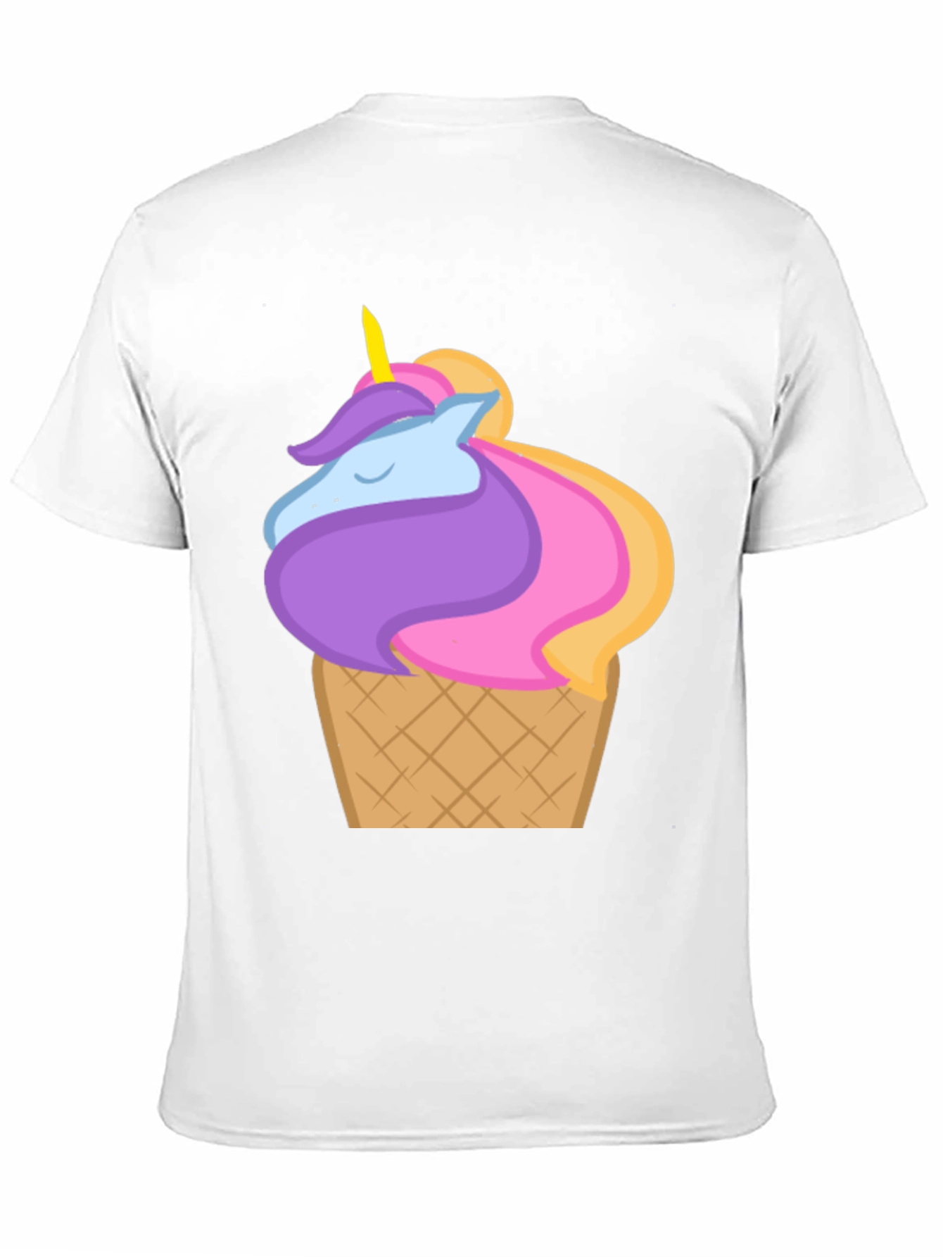 Unicorn Ice Cream Cone Graphic T-Shirt