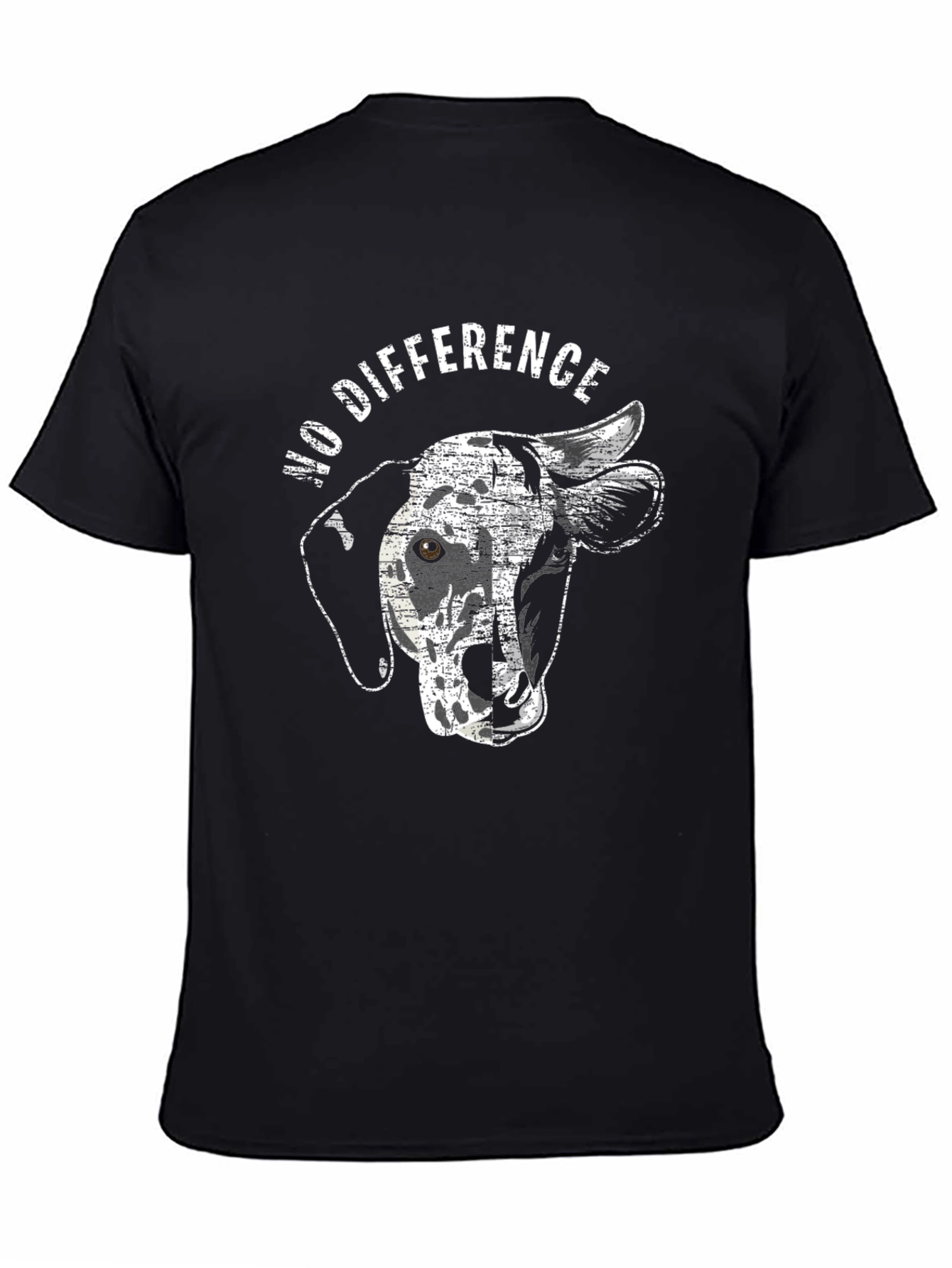 No Difference Dog Cow Animal Lover Unisex T-Shirt