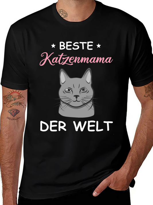 Best Cat Mama T-Shirt - German Text Design