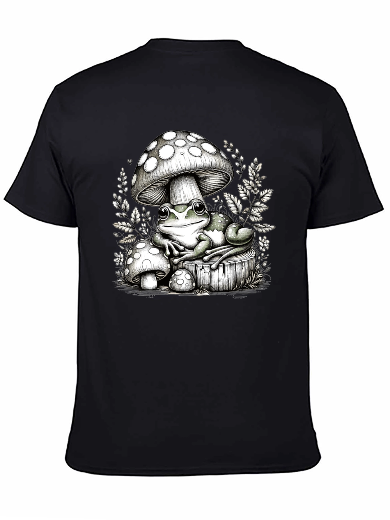 Frog and Mushroom Graphic Tee