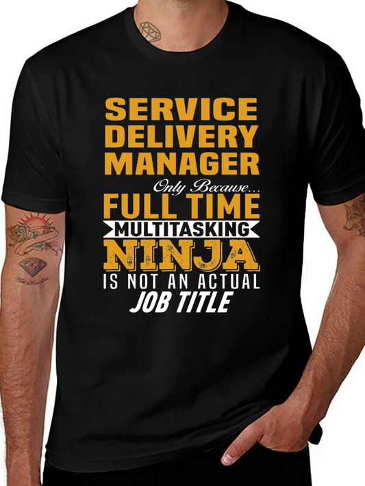 Service Delivery Manager Multitasking Ninja T-Shirt