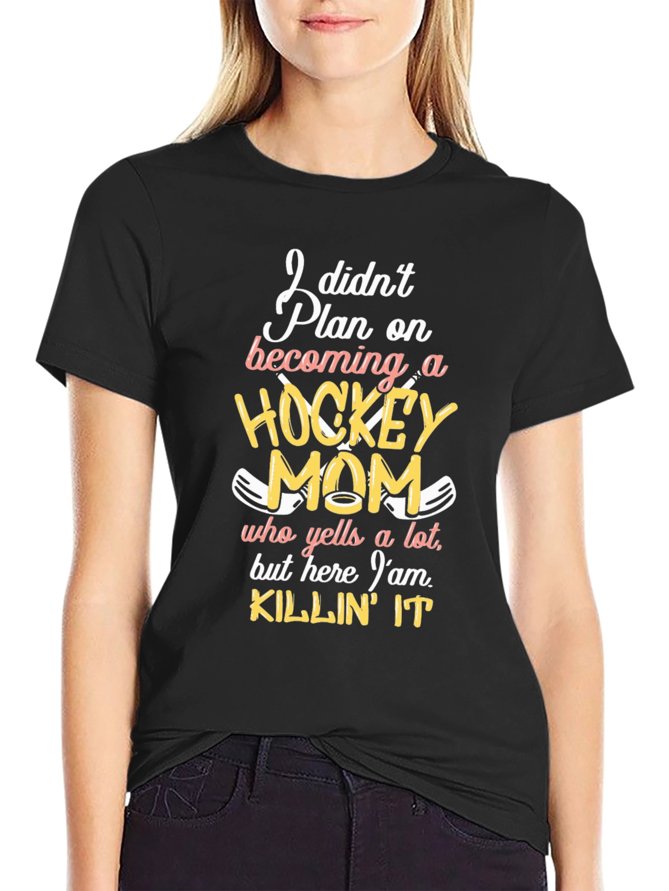 Hockey Mom T-Shirt - Funny Graphic Tee