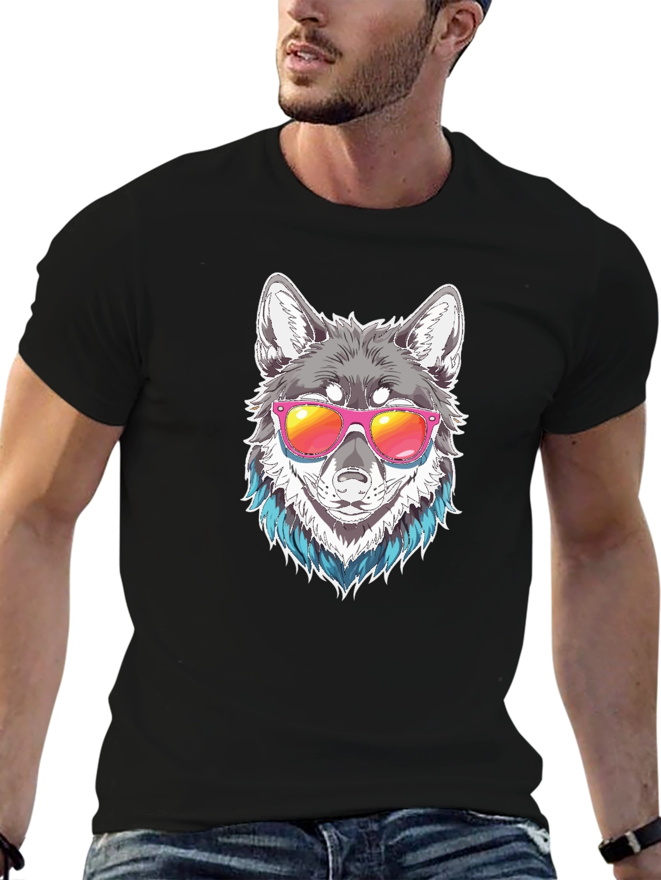 Cool Wolf Graphic Tee