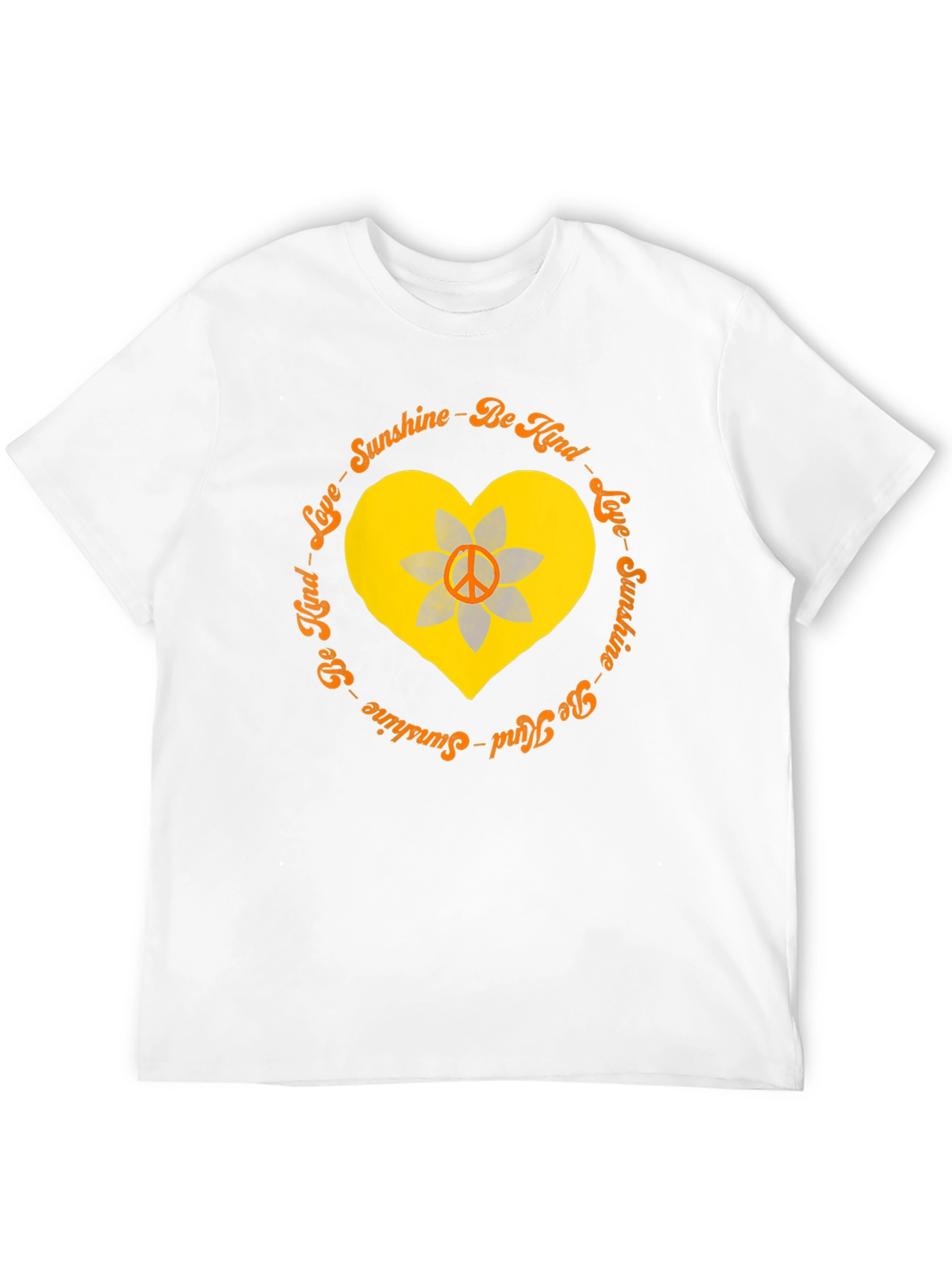 Sunshine Kind Love Heart Peace Sign T-Shirt