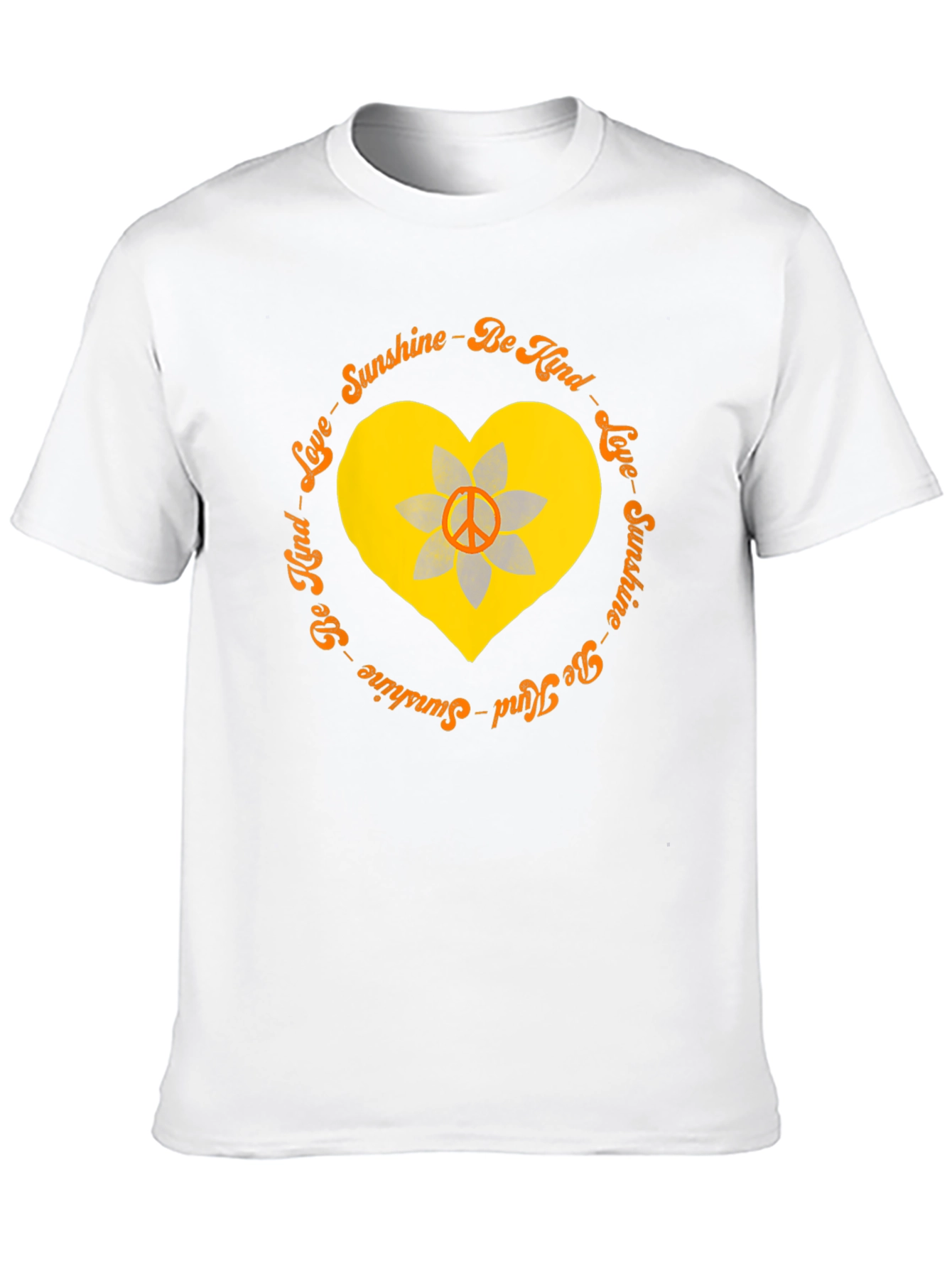 Sunshine Kind Love Heart Peace Sign T-Shirt