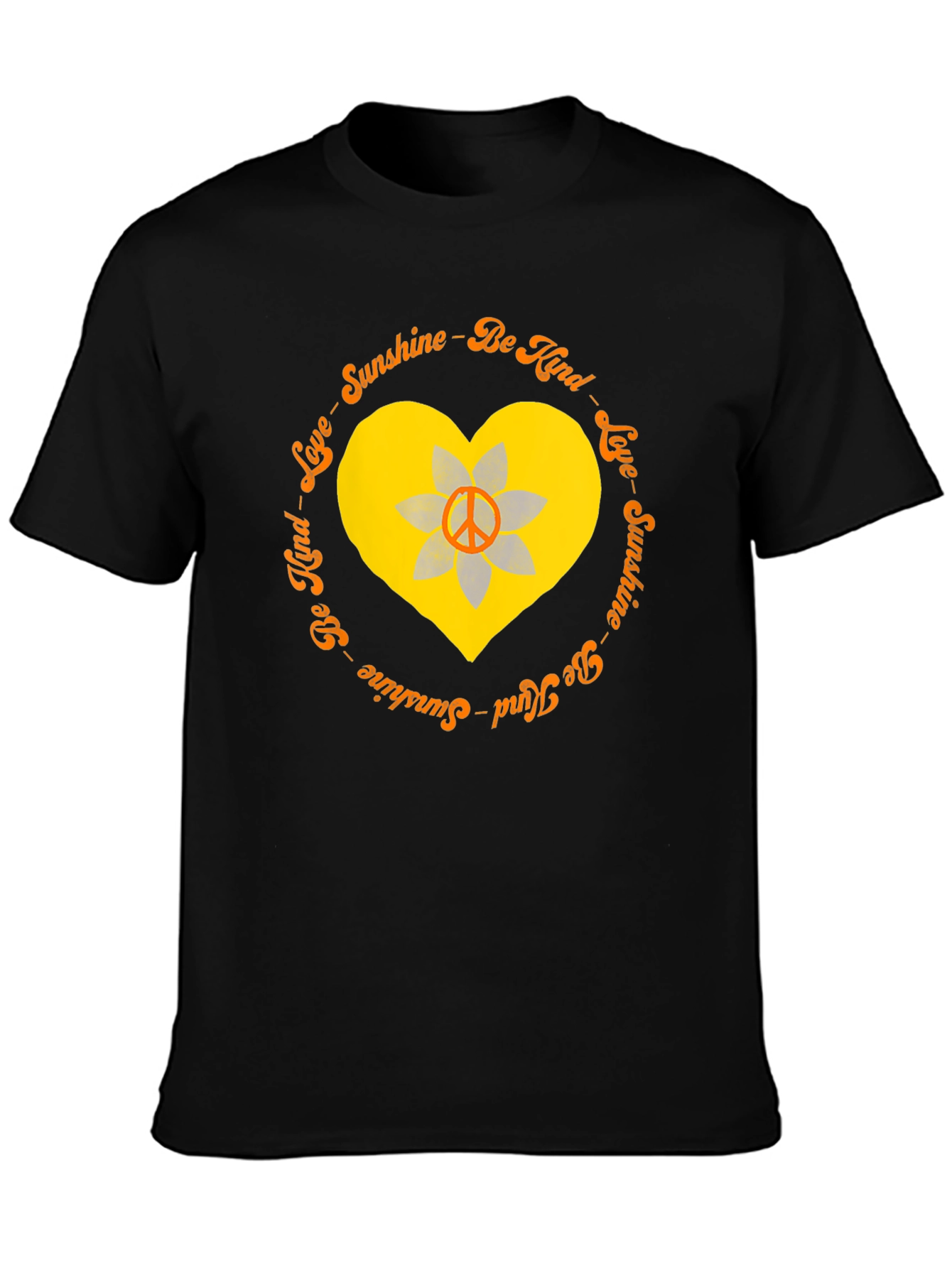 Sunshine Kind Love Heart Peace Sign T-Shirt