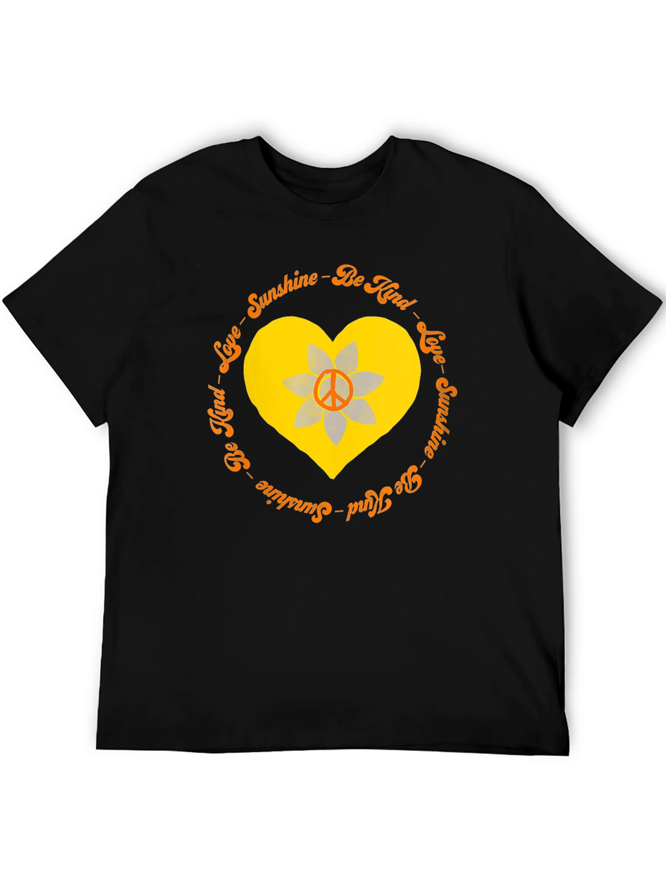 Sunshine Kind Love Heart Peace Sign T-Shirt