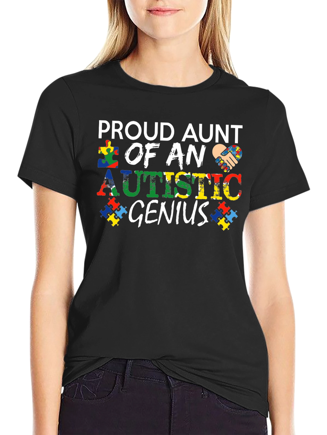 Proud Aunt of an Autistic Genius T-Shirt