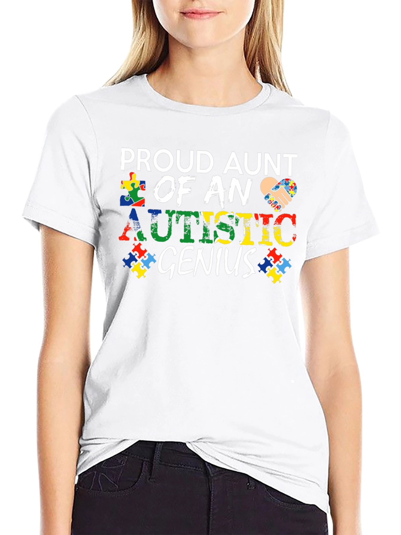 Proud Aunt of an Autistic Genius T-Shirt