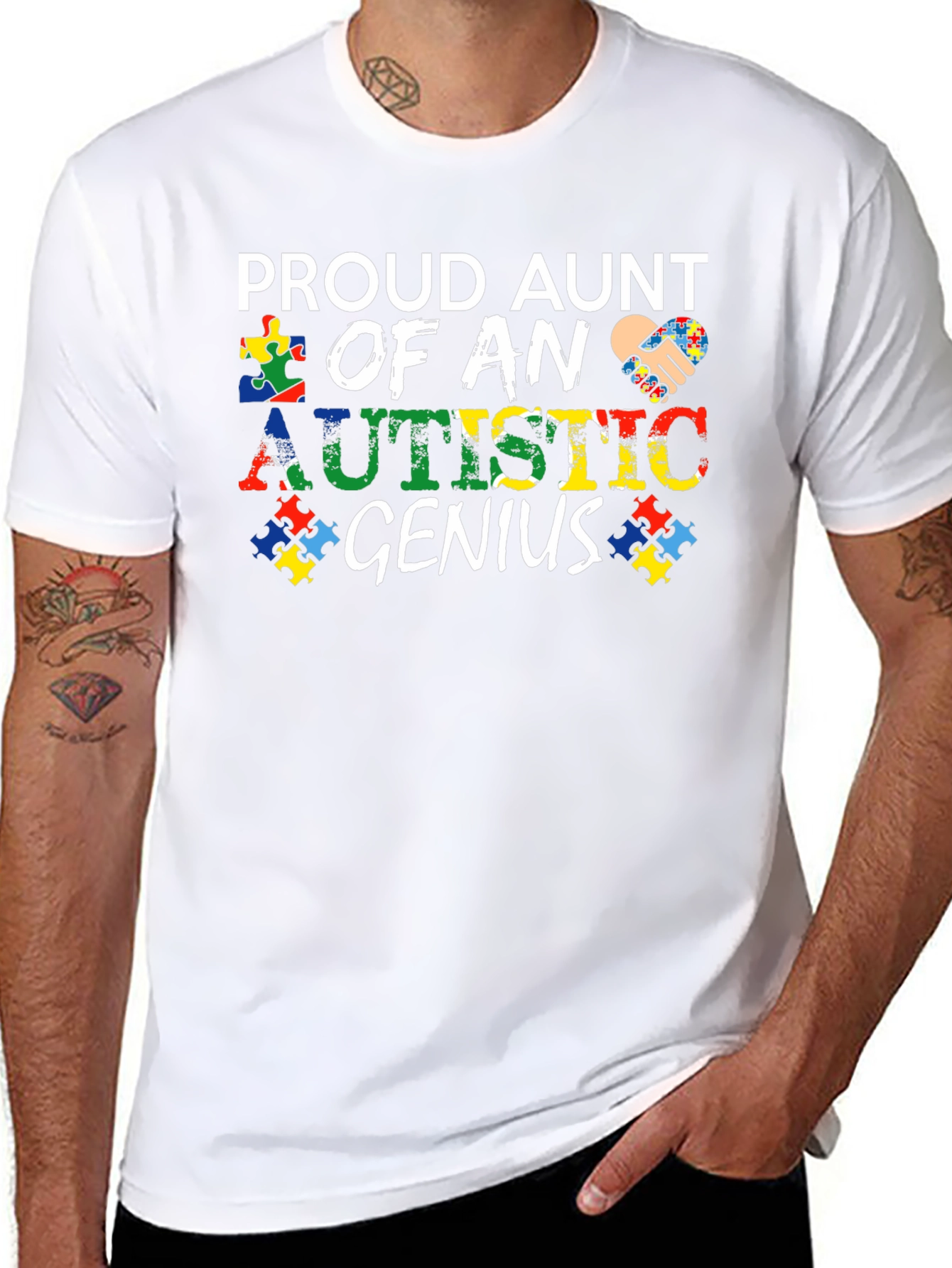 Proud Aunt of an Autistic Genius T-Shirt