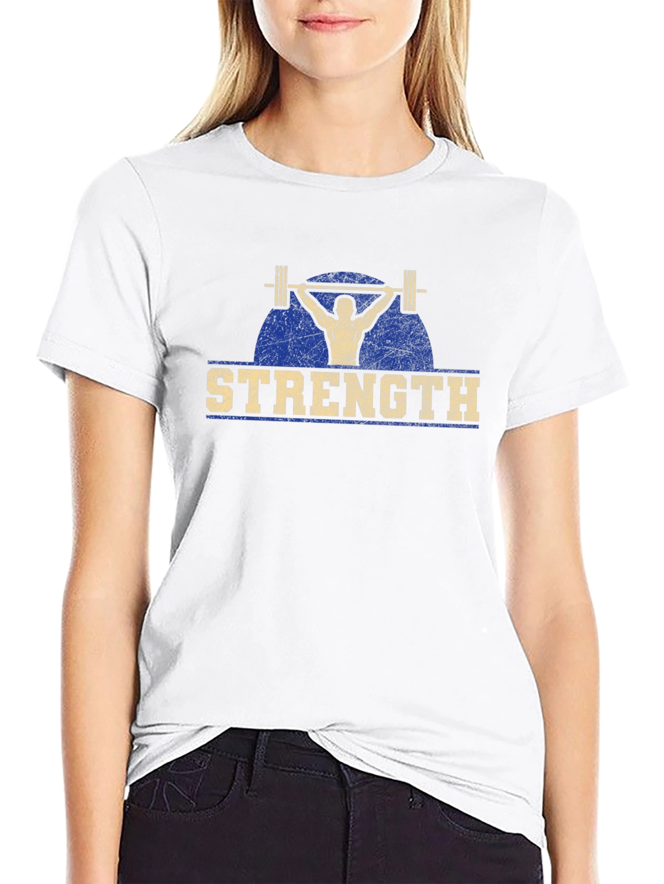 Strength Graphic Print T-Shirt