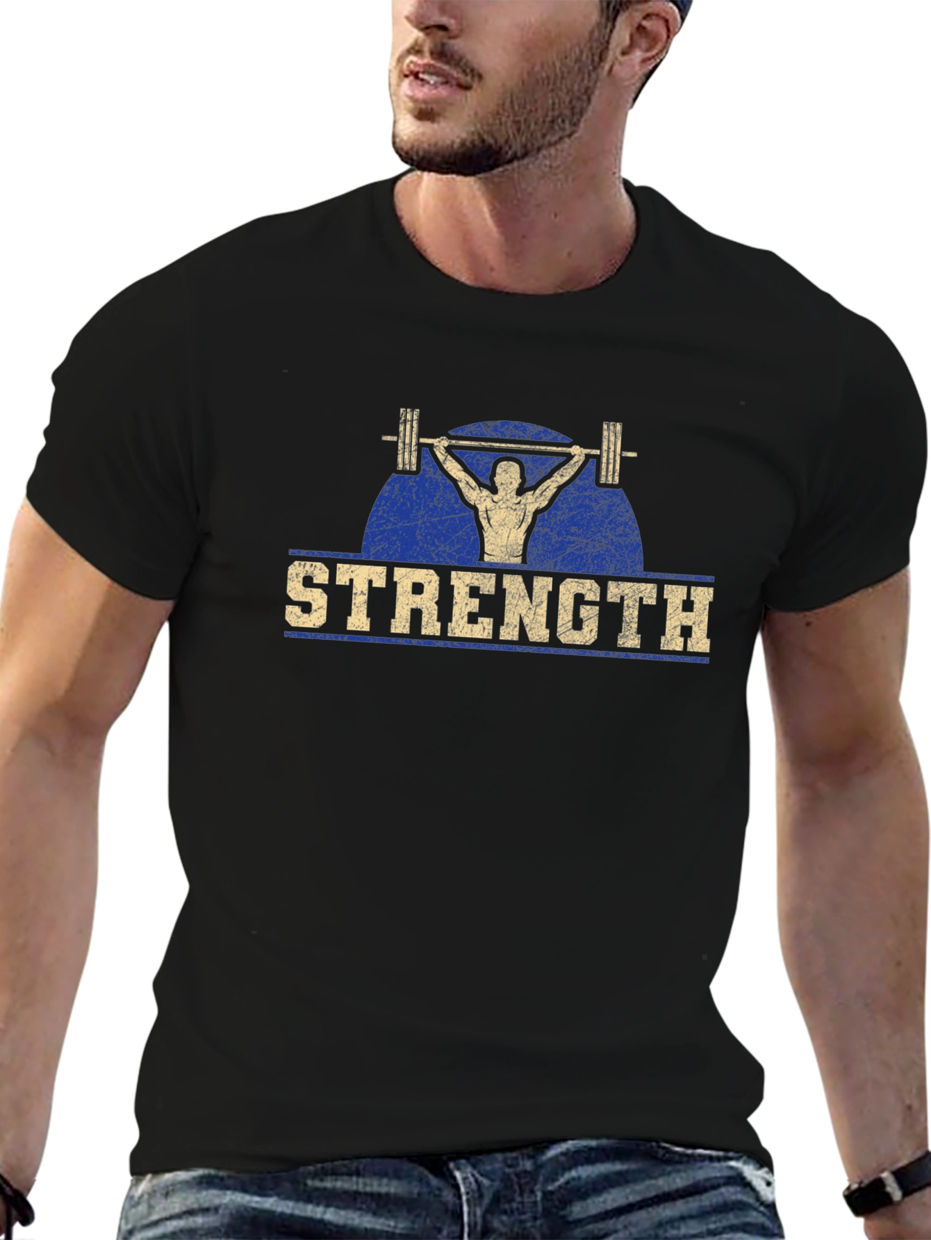 Strength Graphic Print T-Shirt