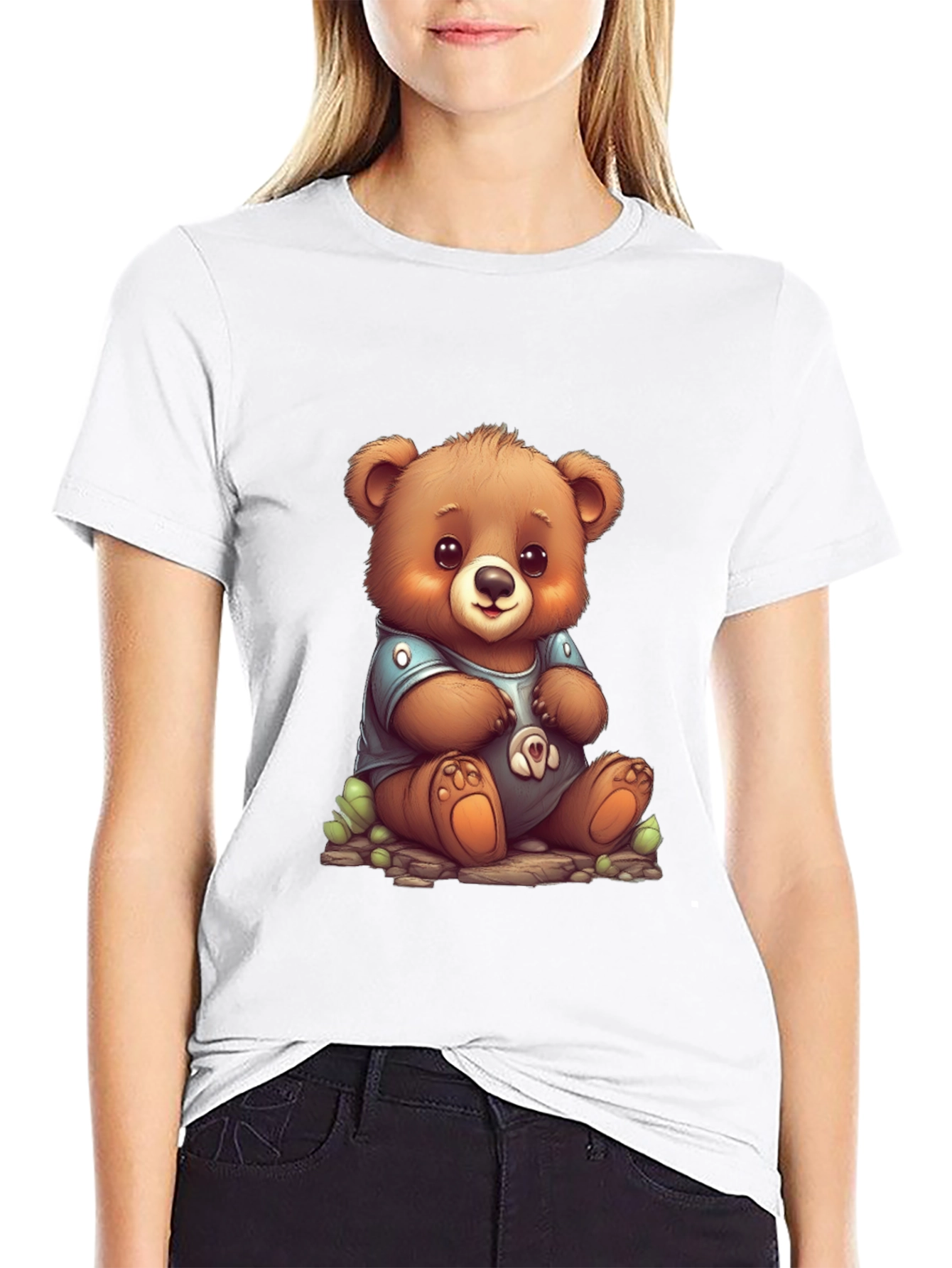 Cute Teddy Bear Graphic Tee