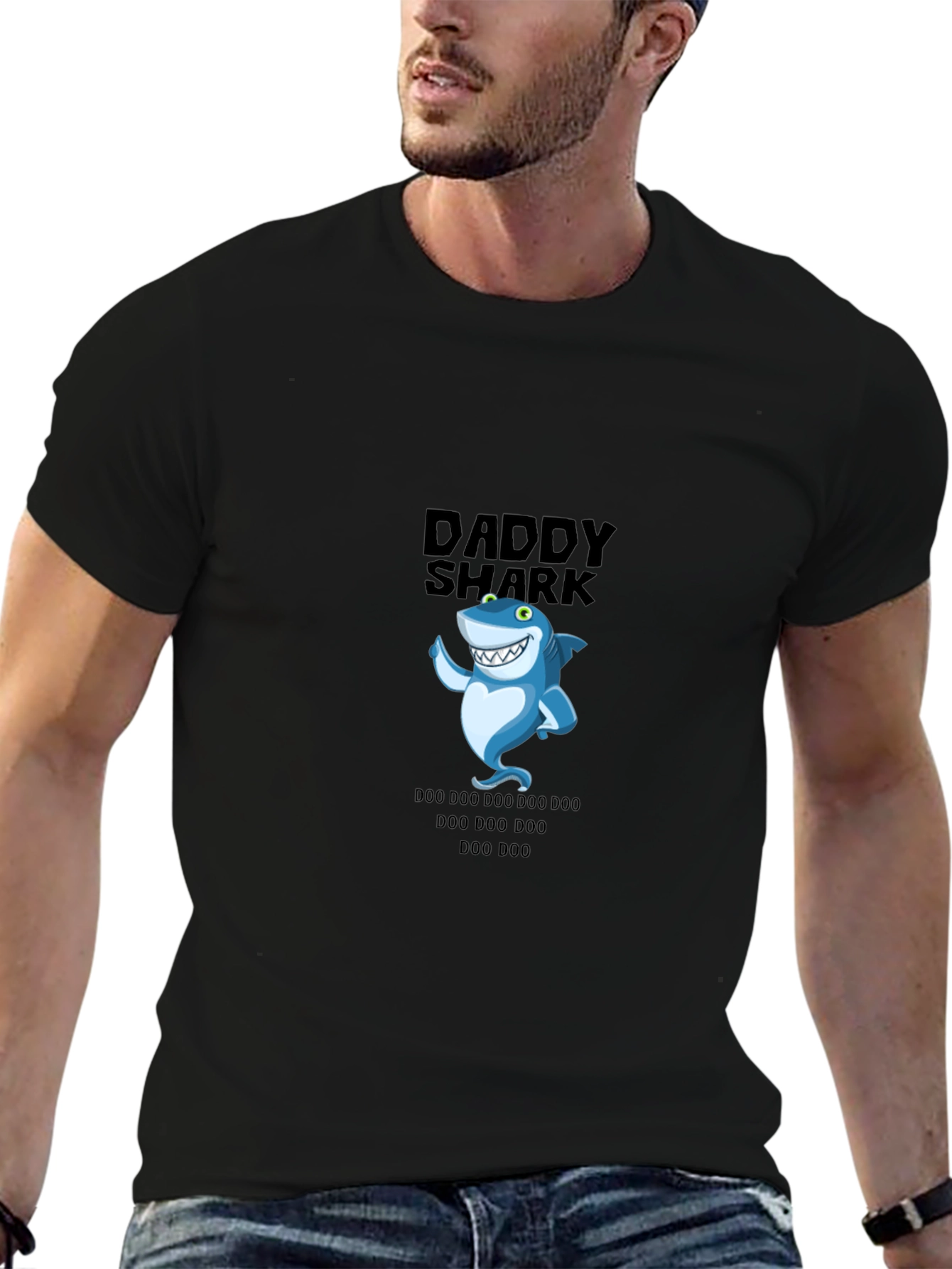 Daddy Shark T-Shirt - Funny Cartoon Graphic Tee