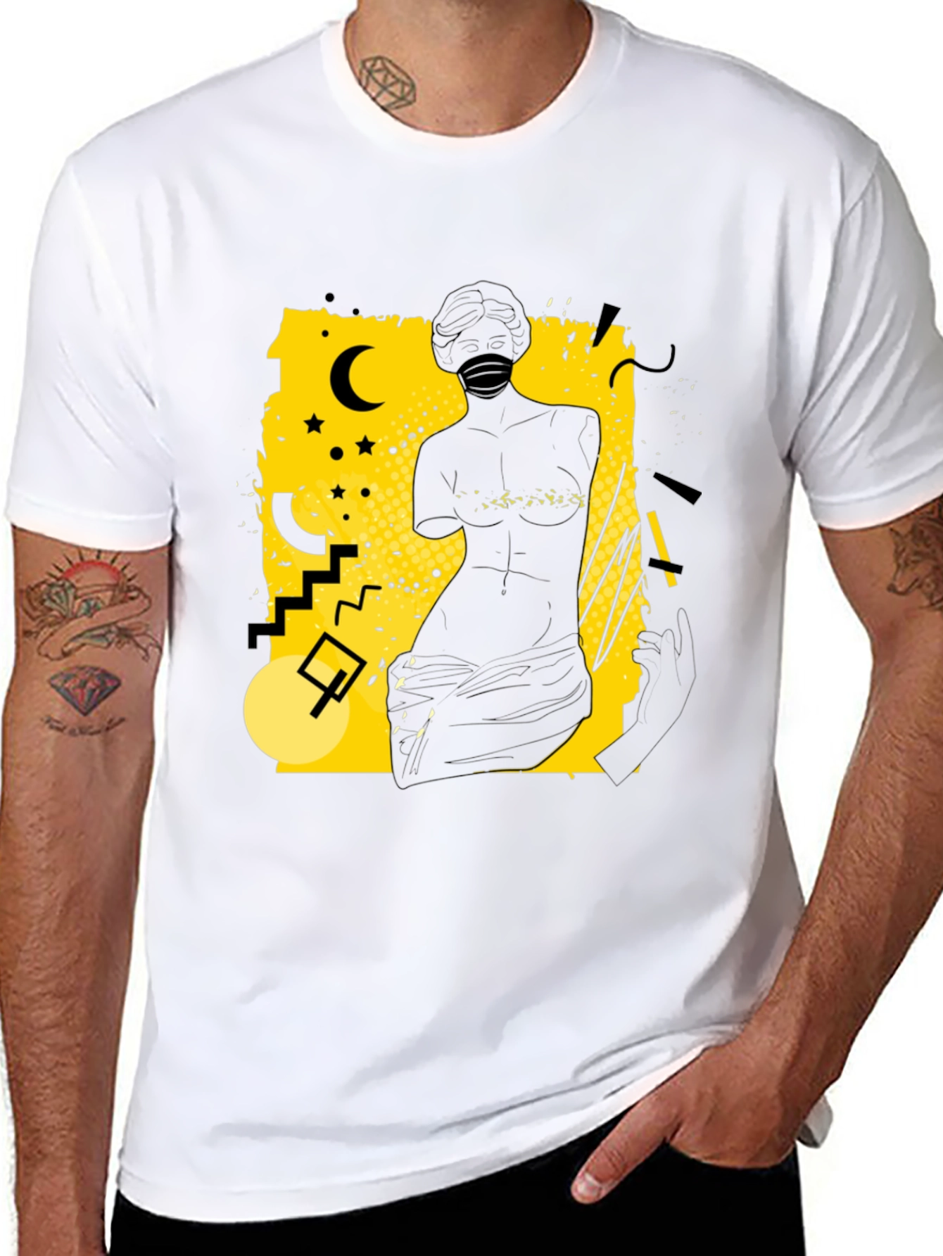 Abstract Silhouette Graphic Tee