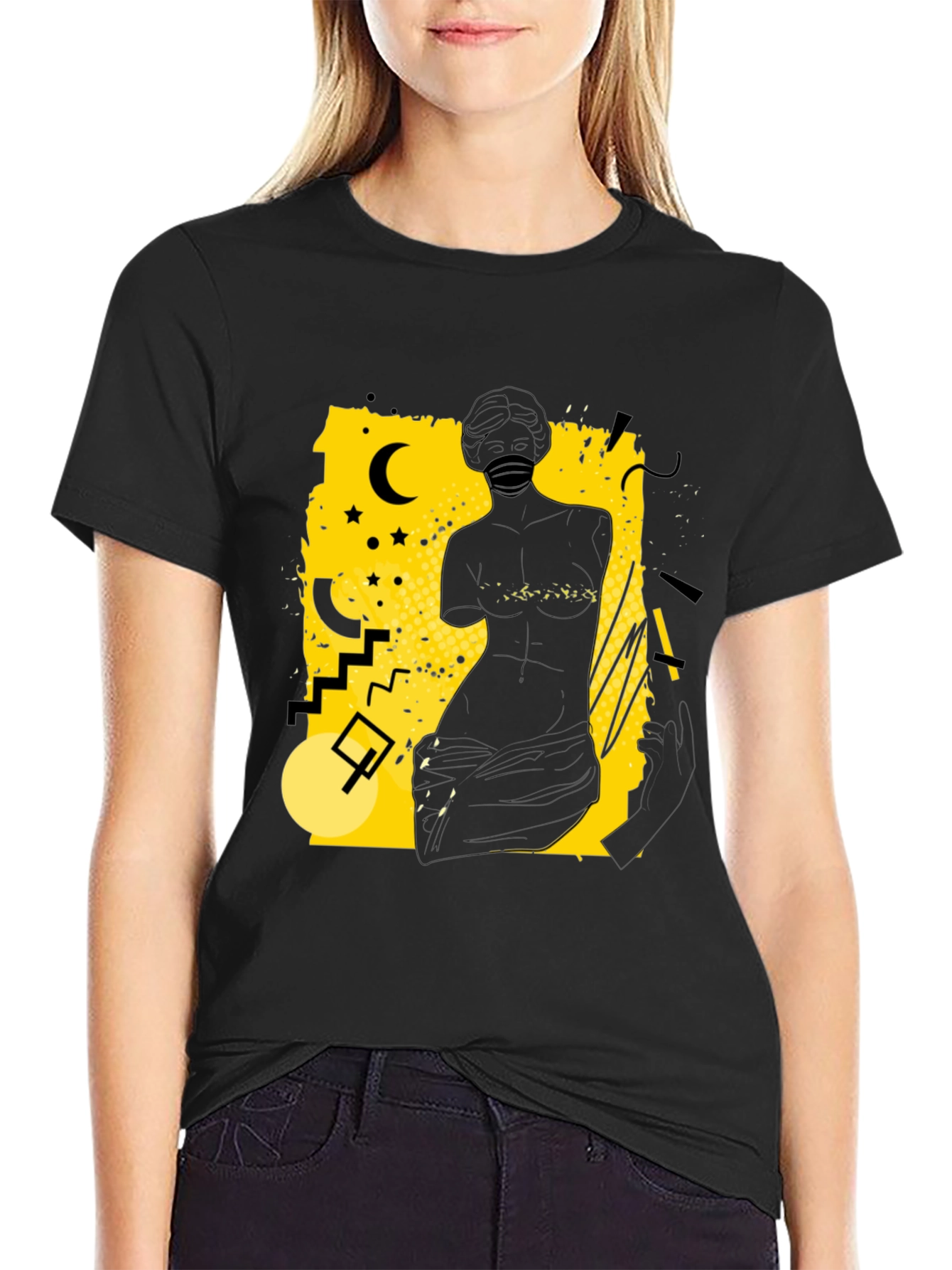 Abstract Silhouette Graphic Tee