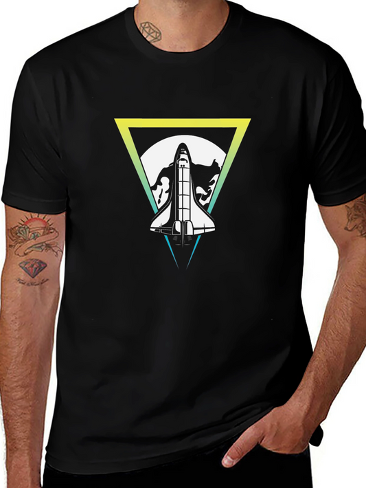 Space Shuttle Graphic Tee - Retro Style