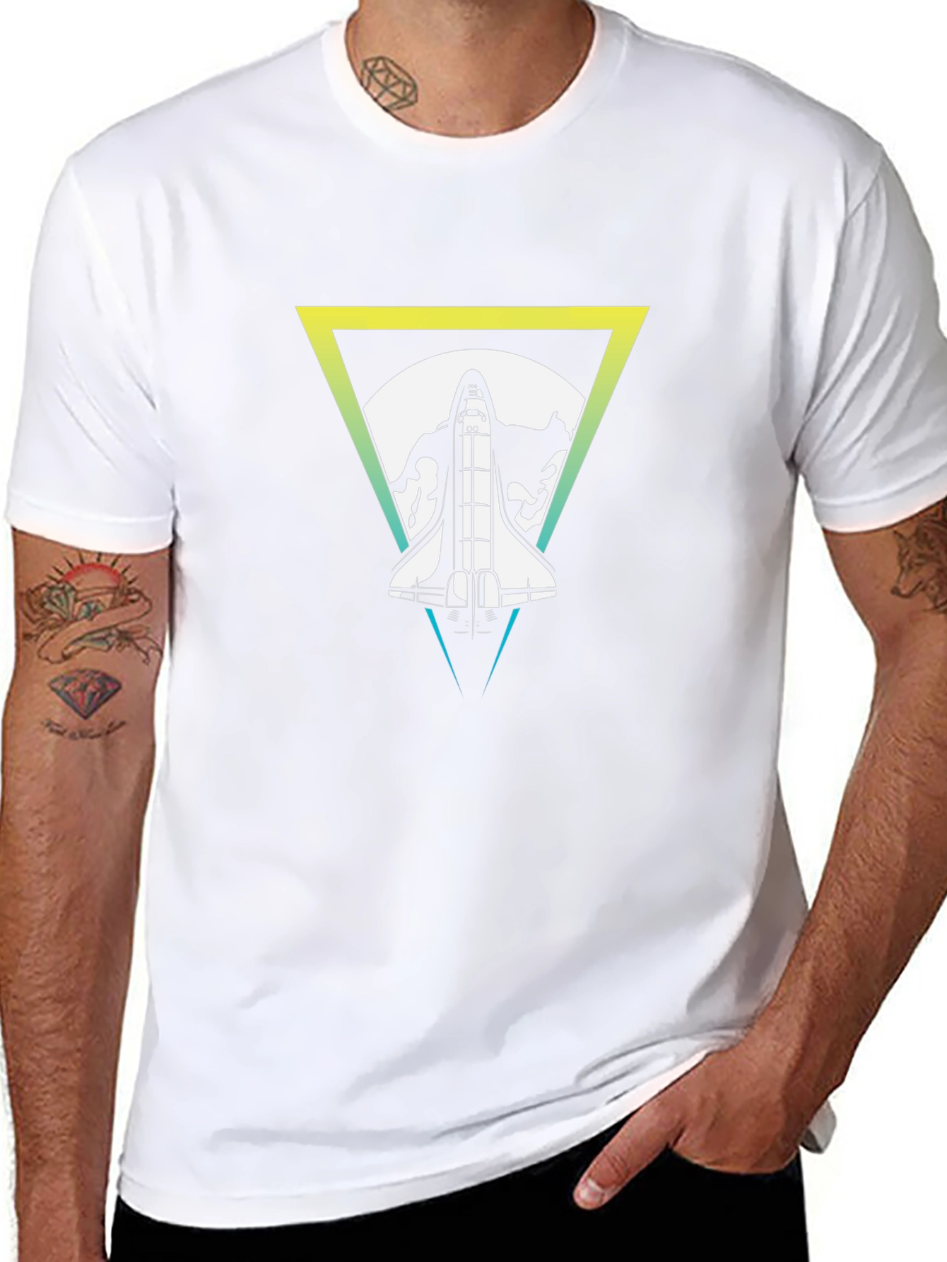 Space Shuttle Graphic Tee - Retro Style